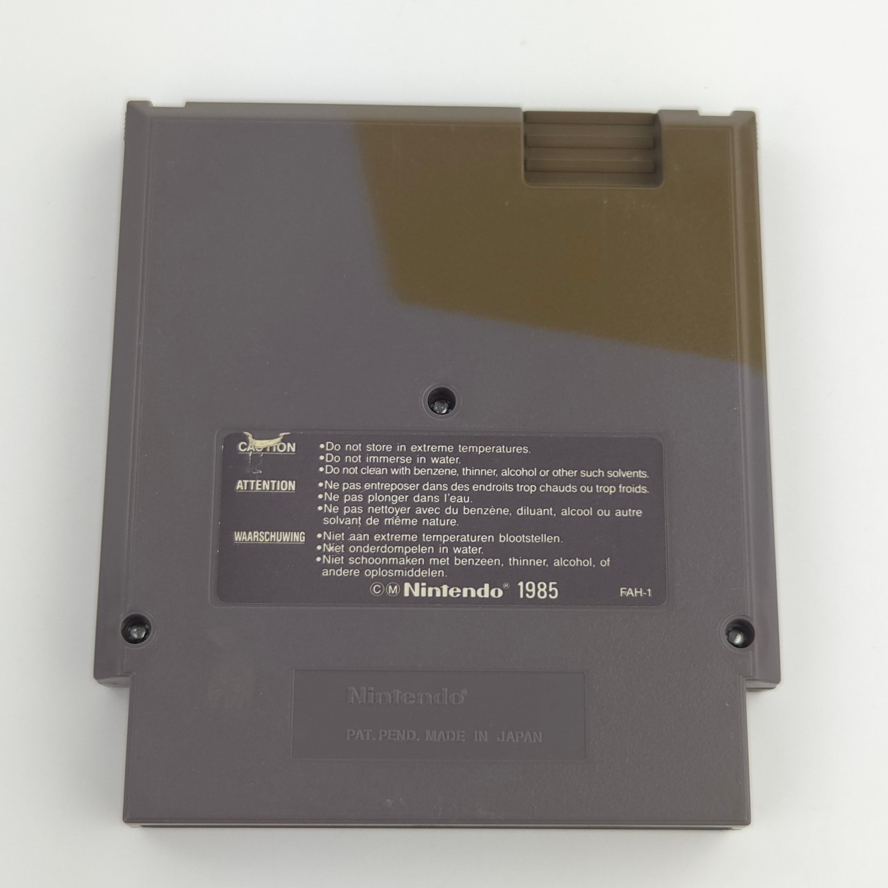 NES Spiel Captain Skyhawk Modul Schutzhülle PAL FRA
