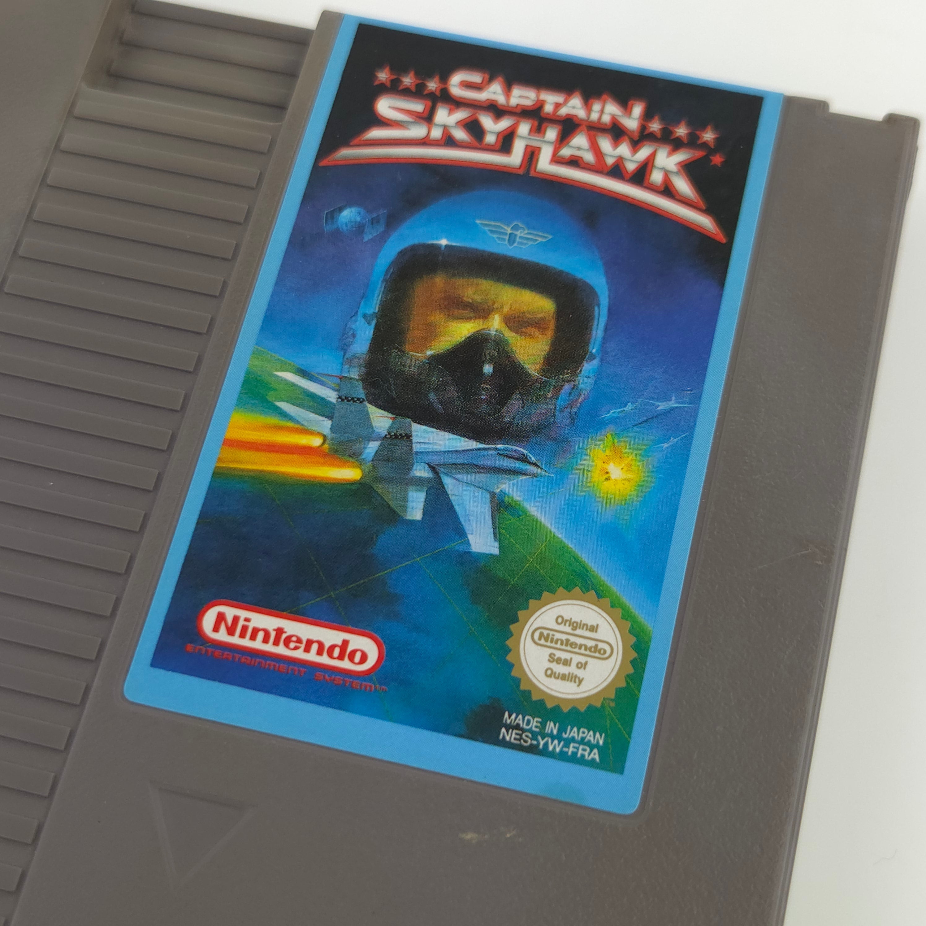 NES Spiel Captain Skyhawk Modul Schutzhülle PAL FRA