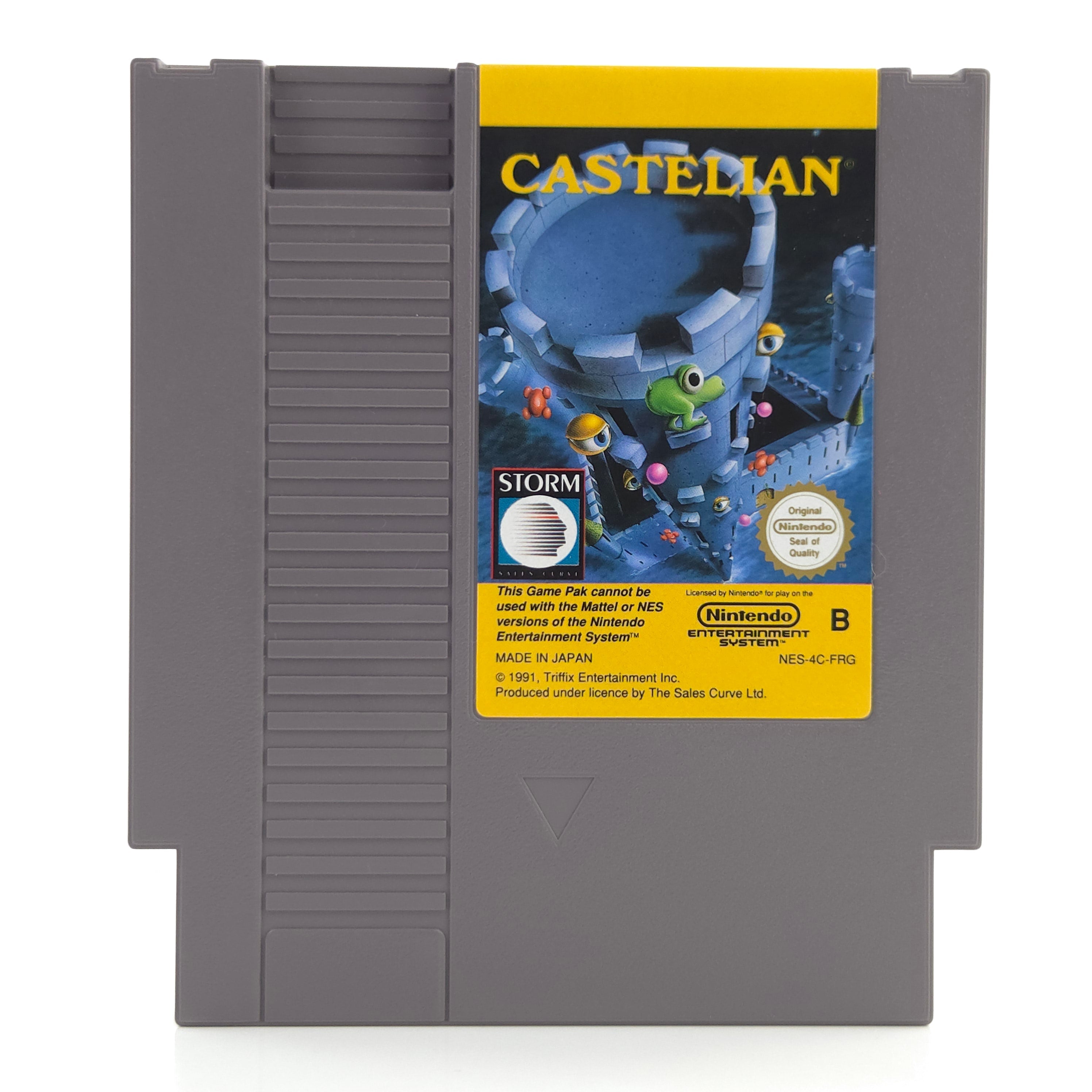 NES Spiel Castelian Modul mit Schutzhülle PAL FRG