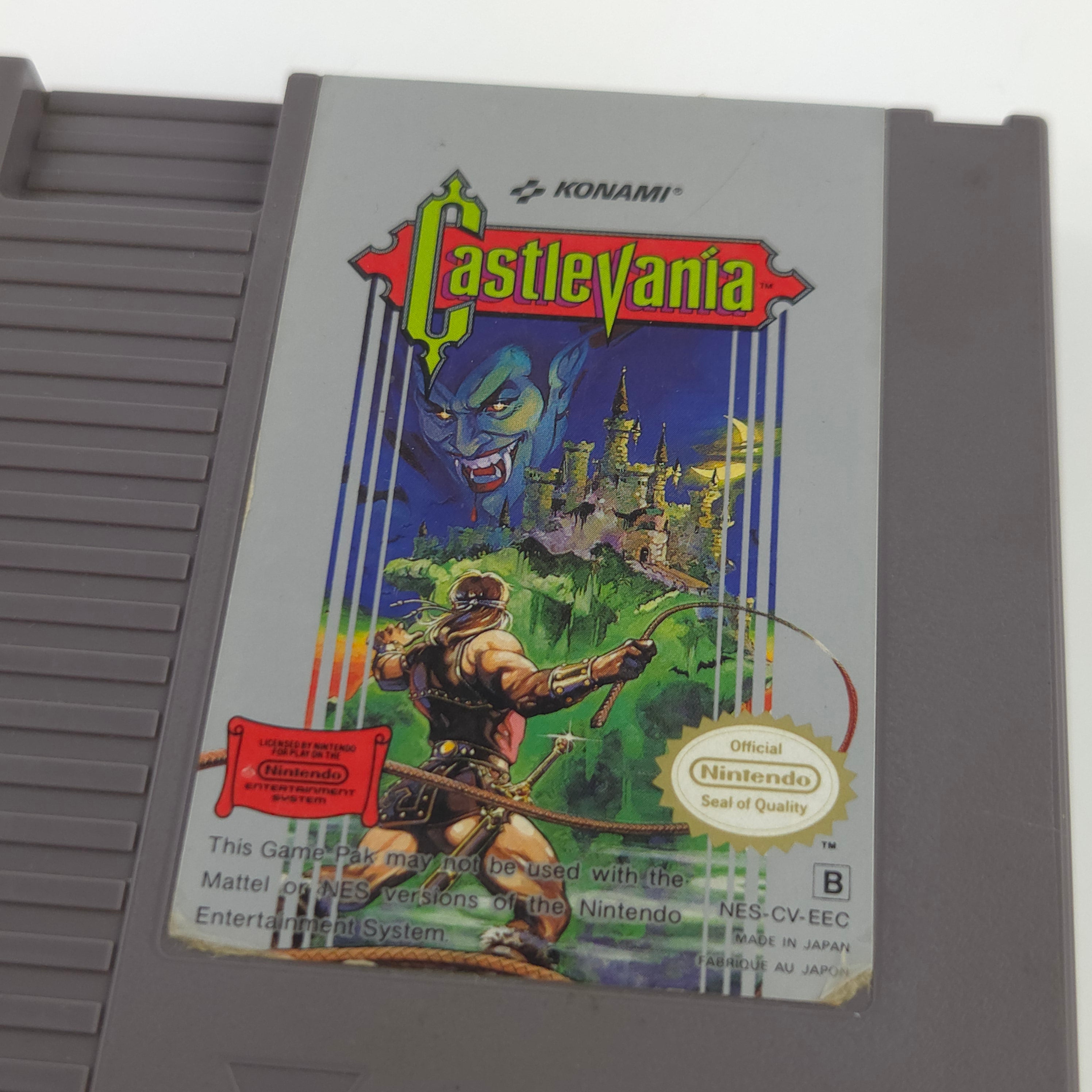 Nintendo NES Spiel Castlevania Modul Schutzhülle PAL-B