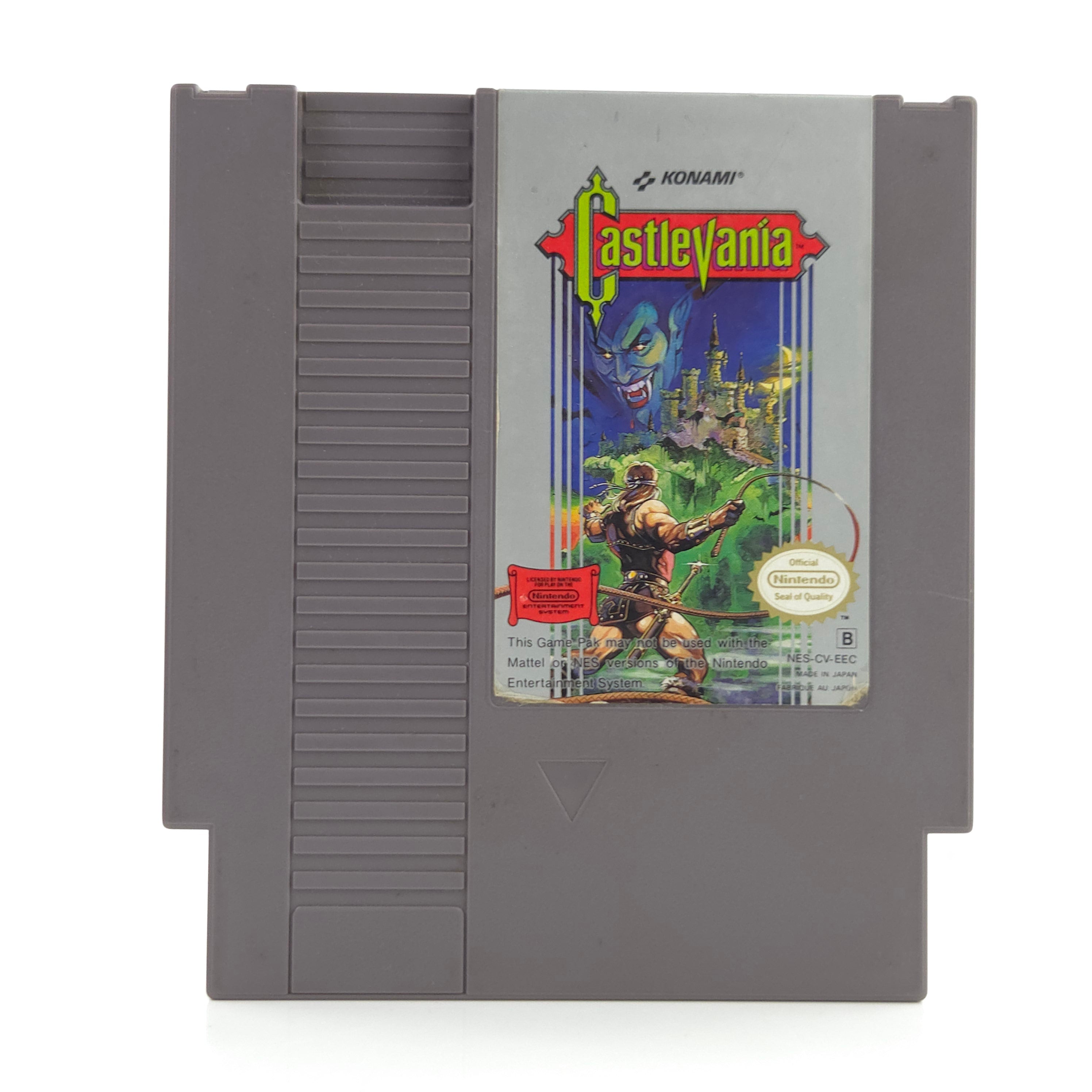 Nintendo NES Spiel Castlevania Modul Schutzhülle PAL-B