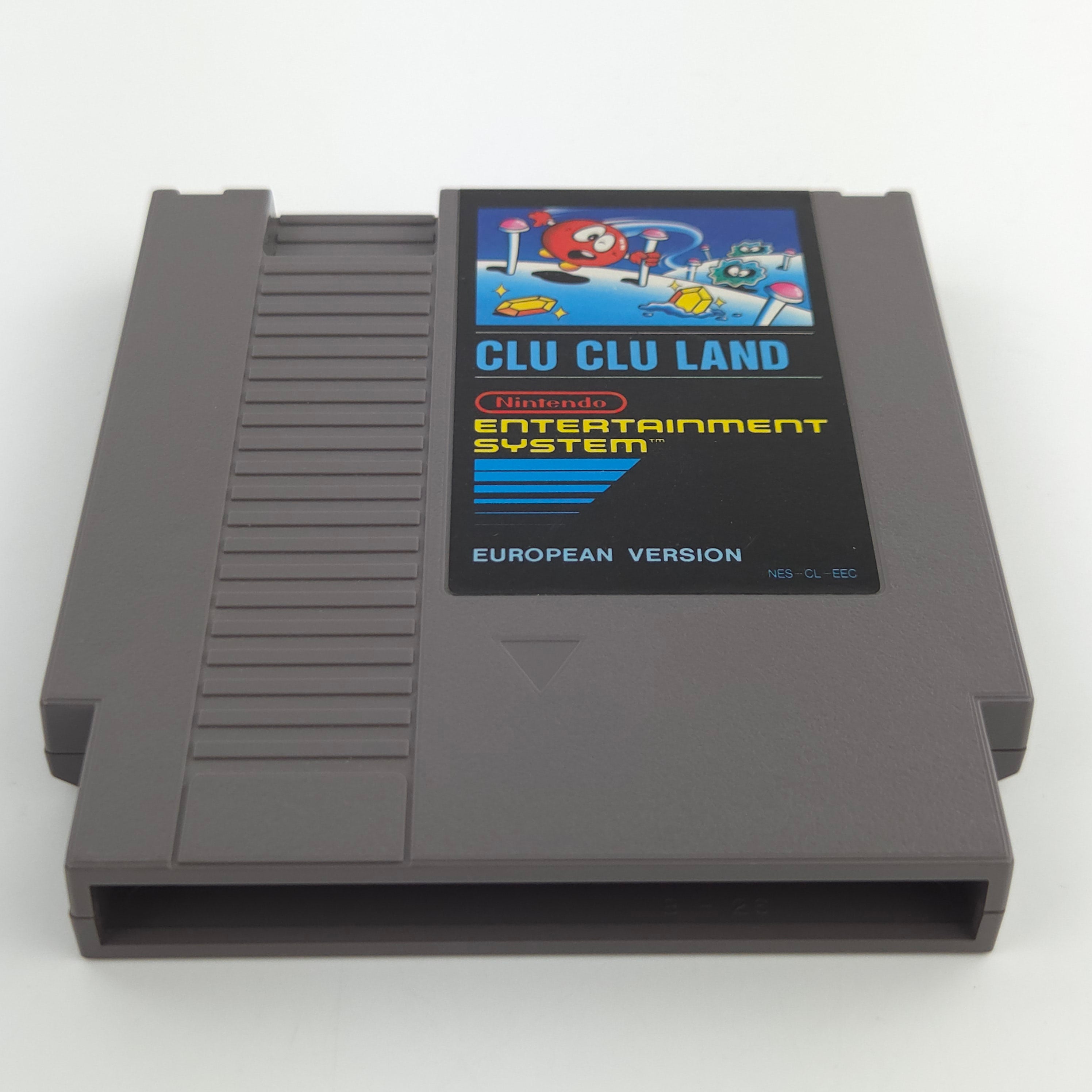 Nintendo NES Spiel Clu Clu Land Modul Schutzhülle EEC