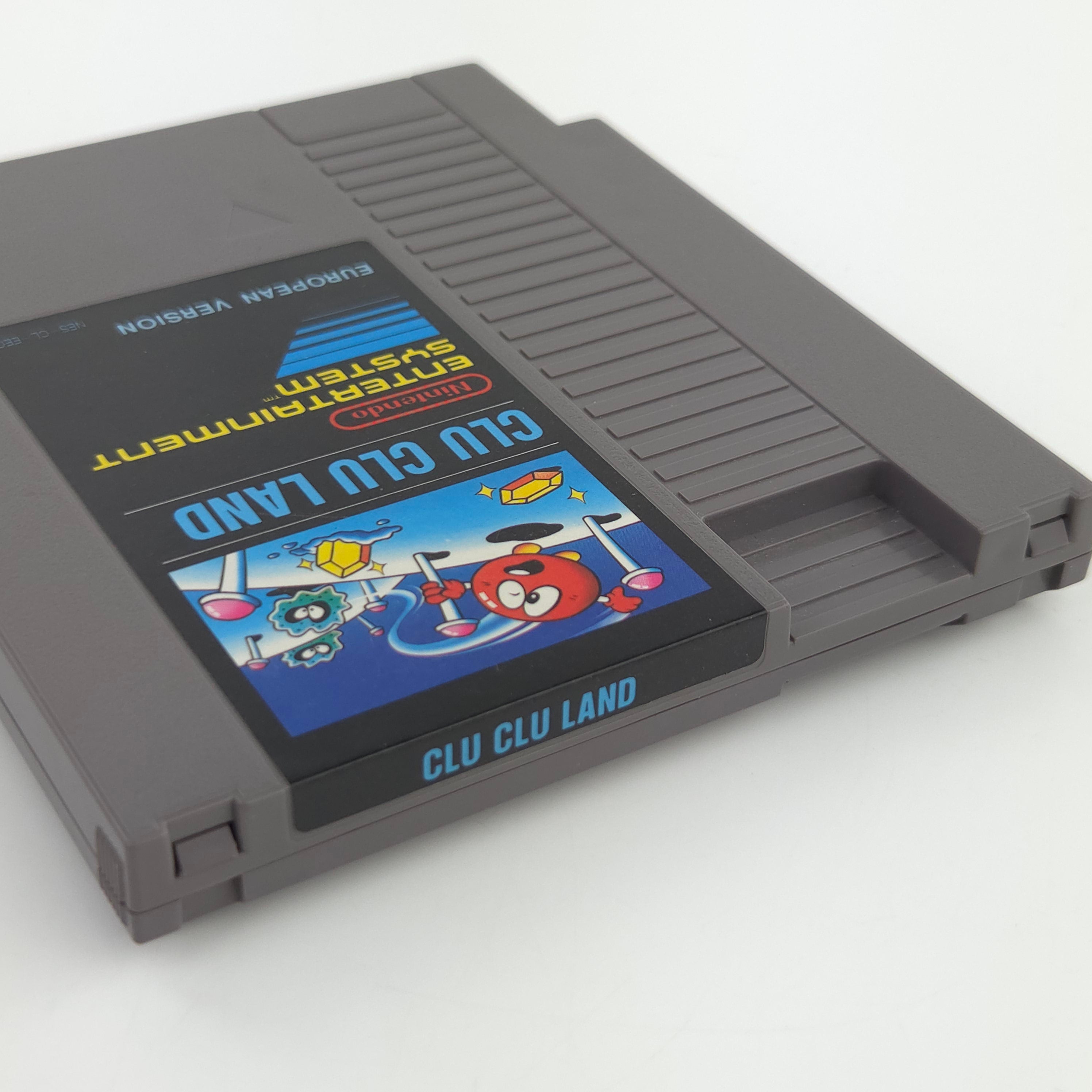 Nintendo NES Spiel Clu Clu Land Modul Schutzhülle EEC