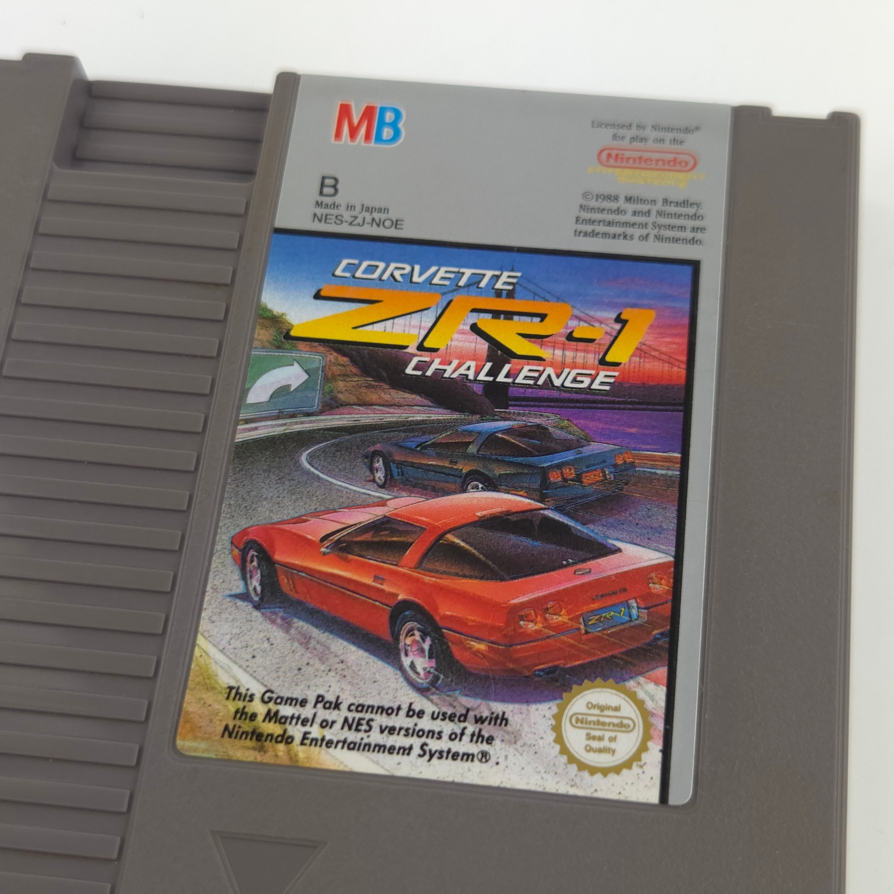 NES Spiel Corvette ZR-1 Challenge Modul Schutzhülle NOE