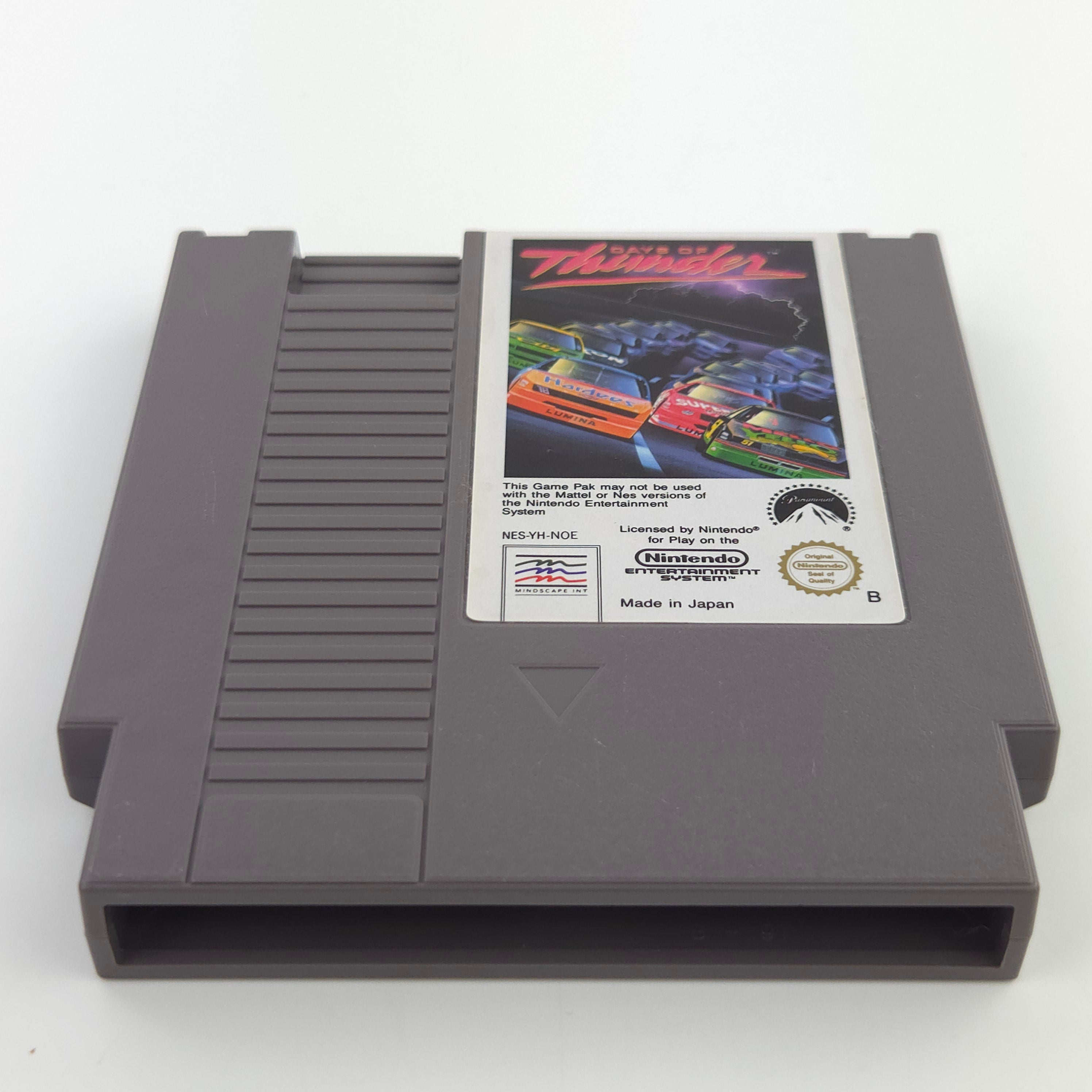 NES Spiel Days of Thunder Modul Schutzhülle PAL NOE