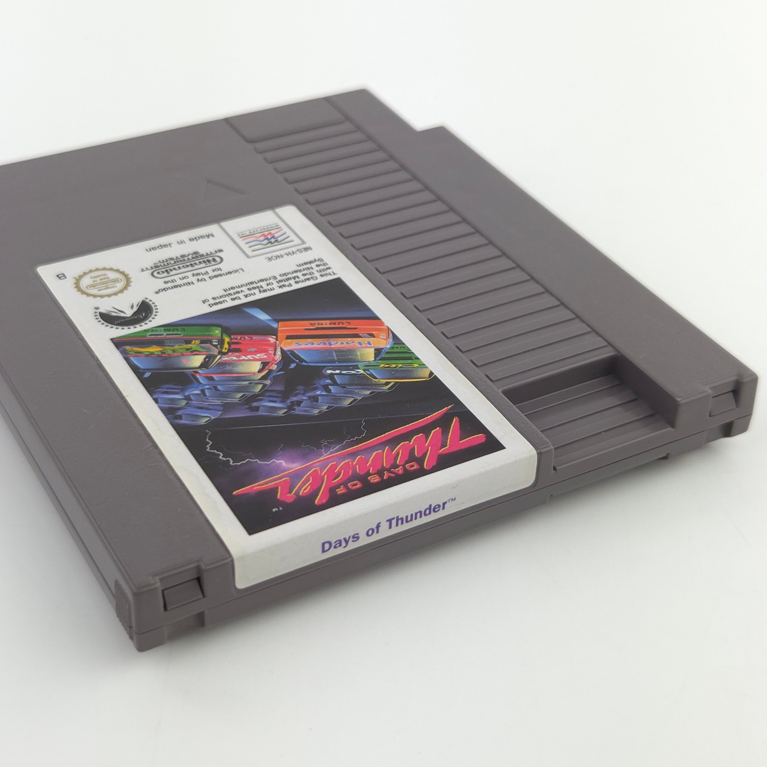 NES Spiel Days of Thunder Modul Schutzhülle PAL NOE