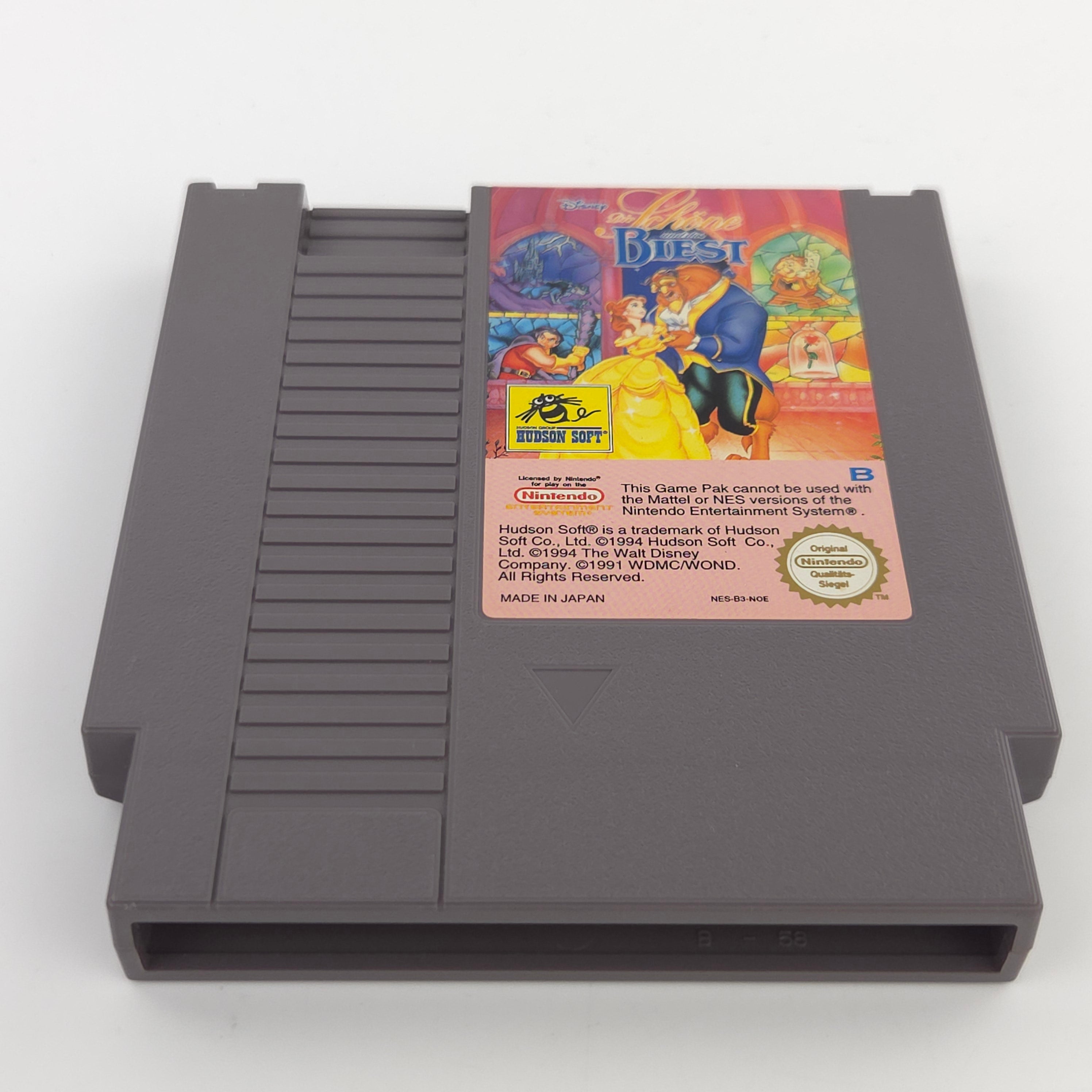 NES Spiel Die Schöne und das Biest Modul Schuber NOE