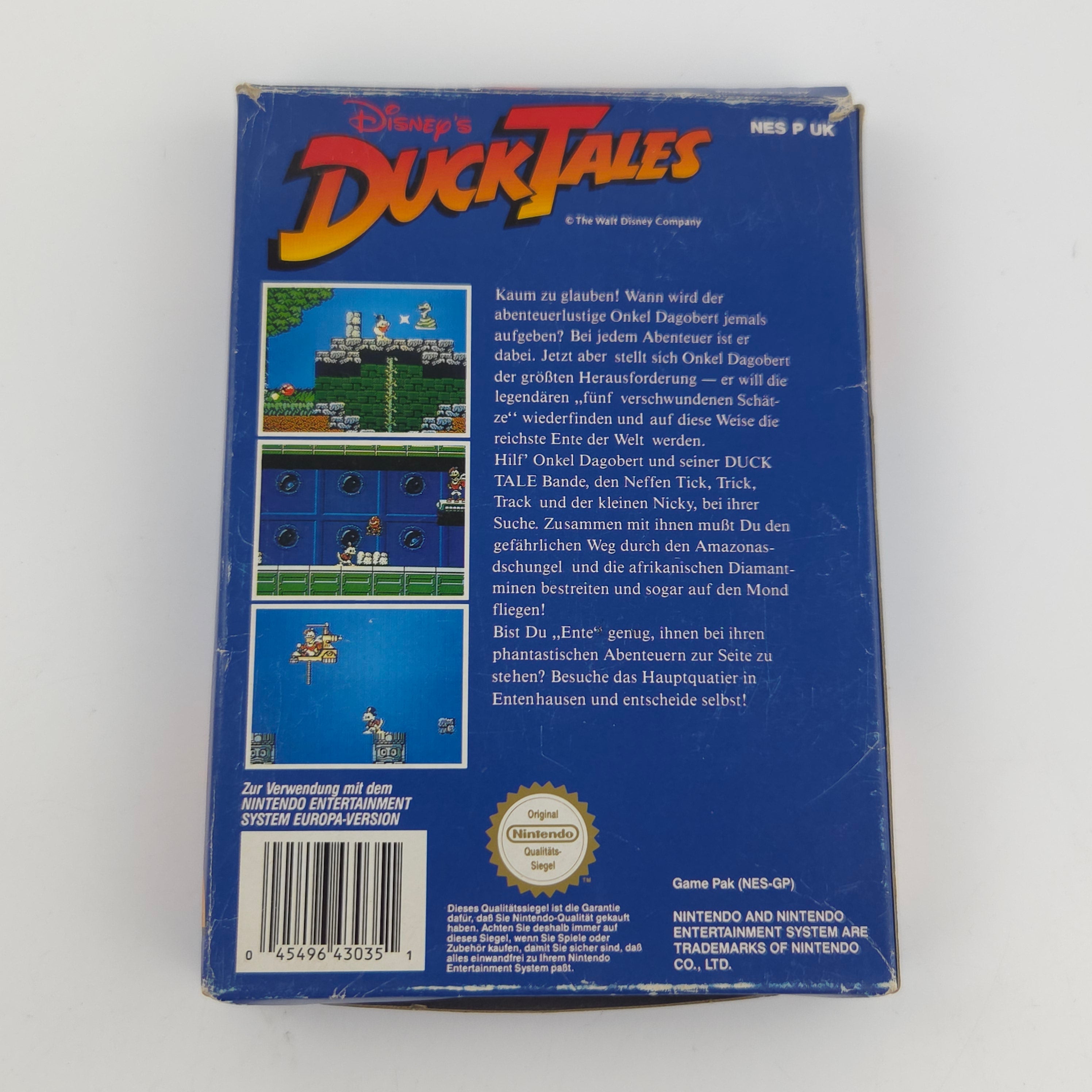 NES Spiel Disney Duck Tales Modul Anleitung OVP NOE