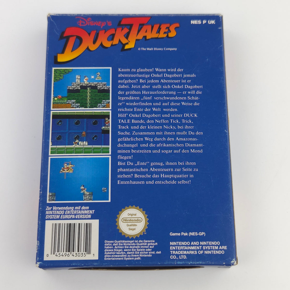 Nintendo NES Spiel: Disneys Duck Tales - Modul Anleitung OVP (PAL-B NOE) Capcom
