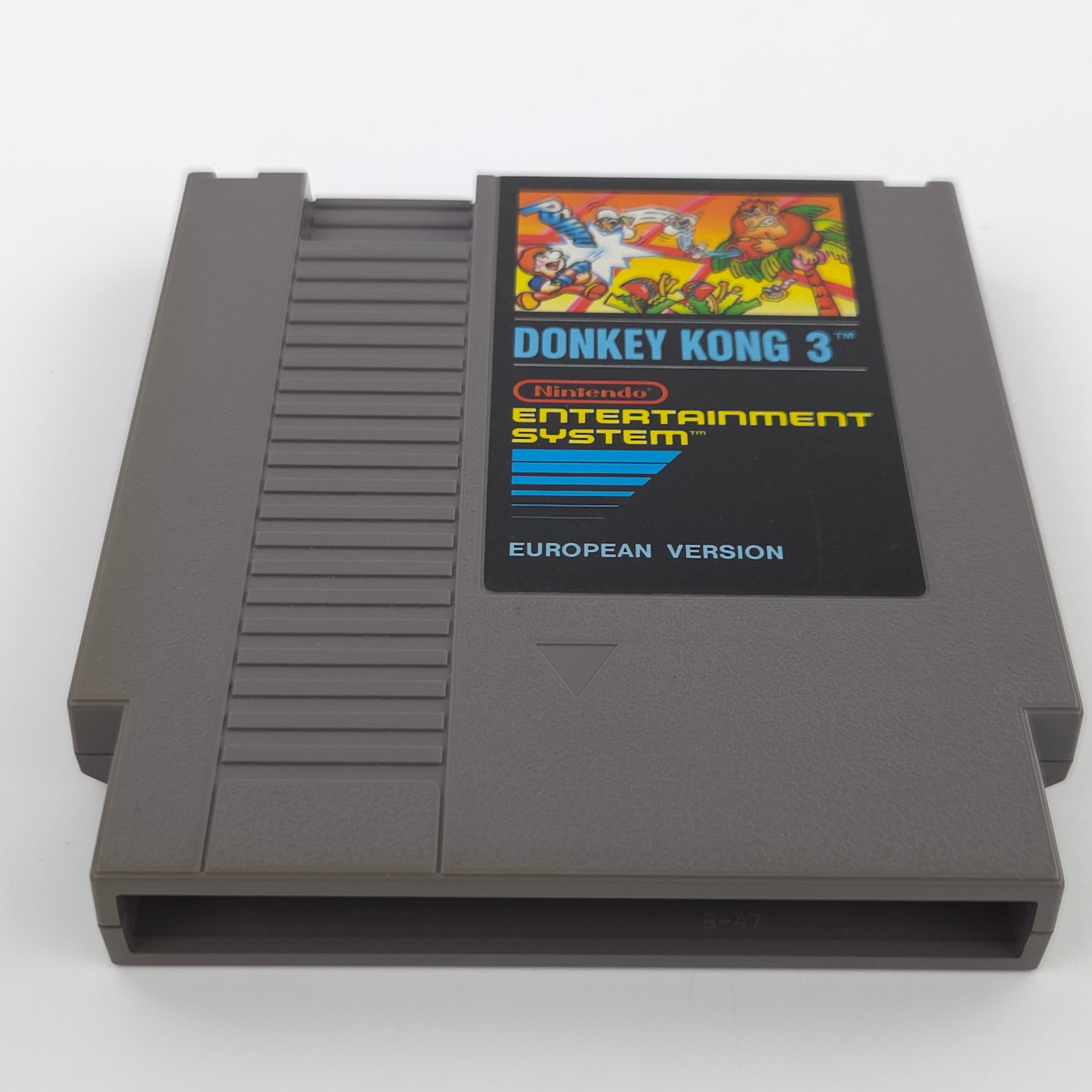 Nintendo NES Spiel Donkey Kong 3 Modul Schutzhülle PAL