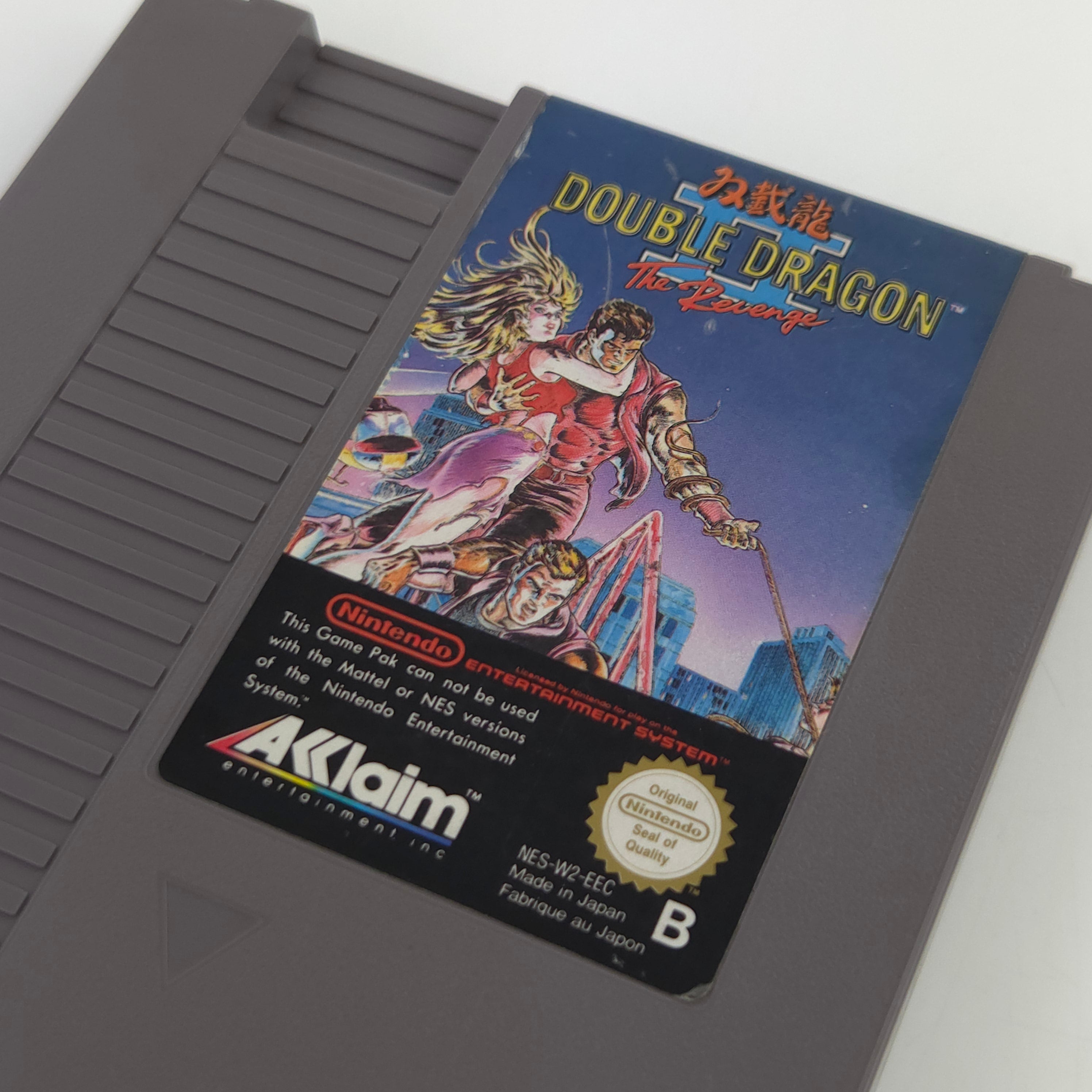 NES Spiel Double Dragon II Revenge Modul Schutzhülle