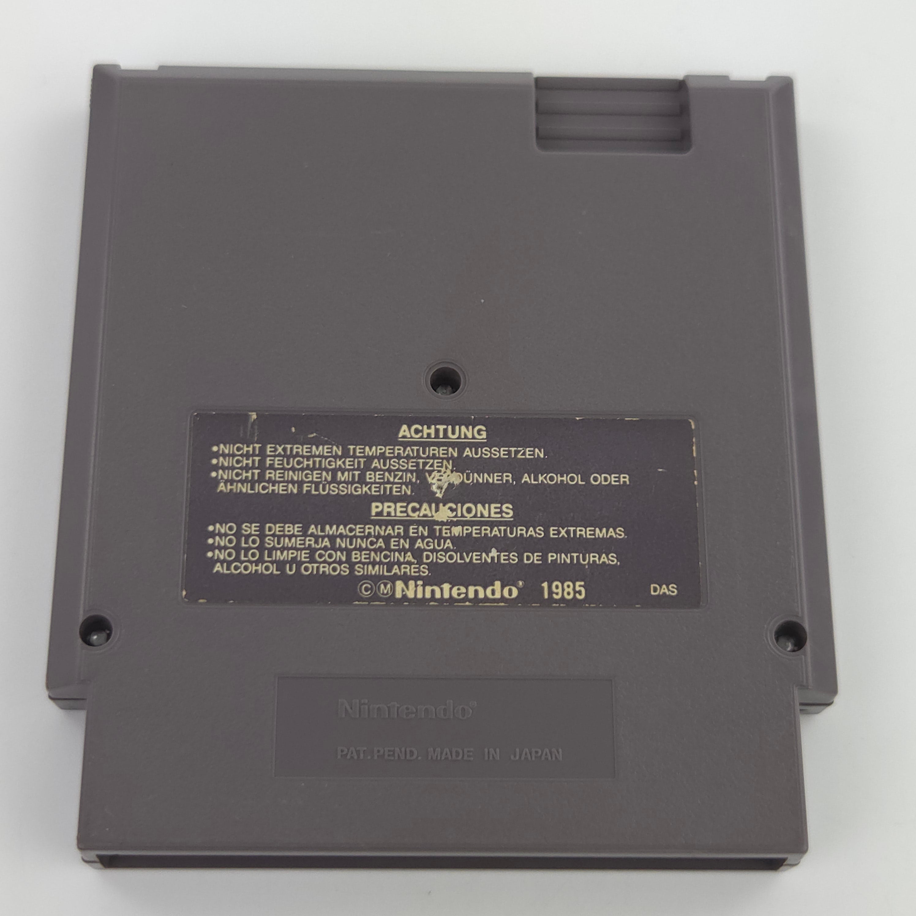 NES Spiel Double Dragon II Revenge Modul Schutzhülle