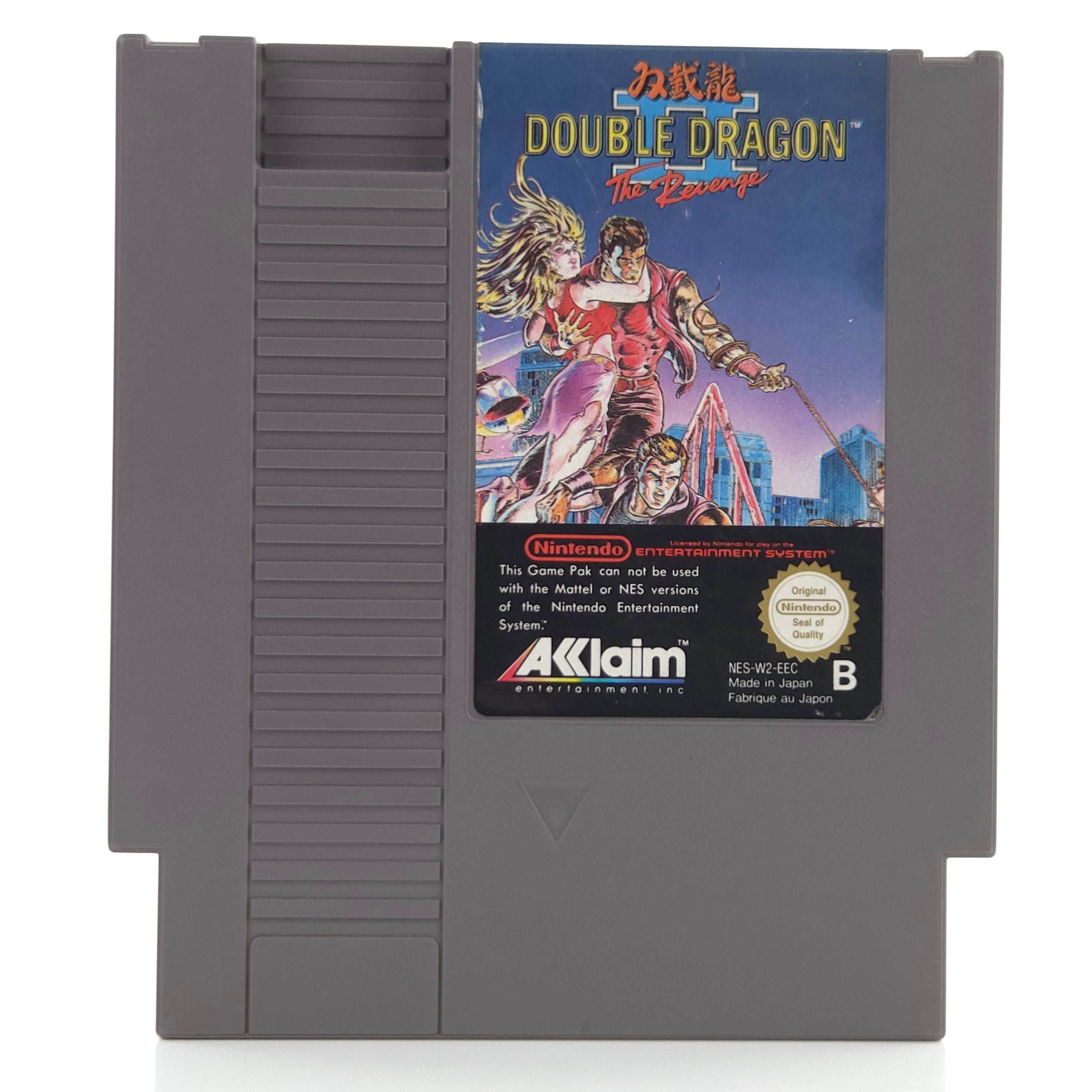 NES Spiel Double Dragon II Revenge Modul Schutzhülle