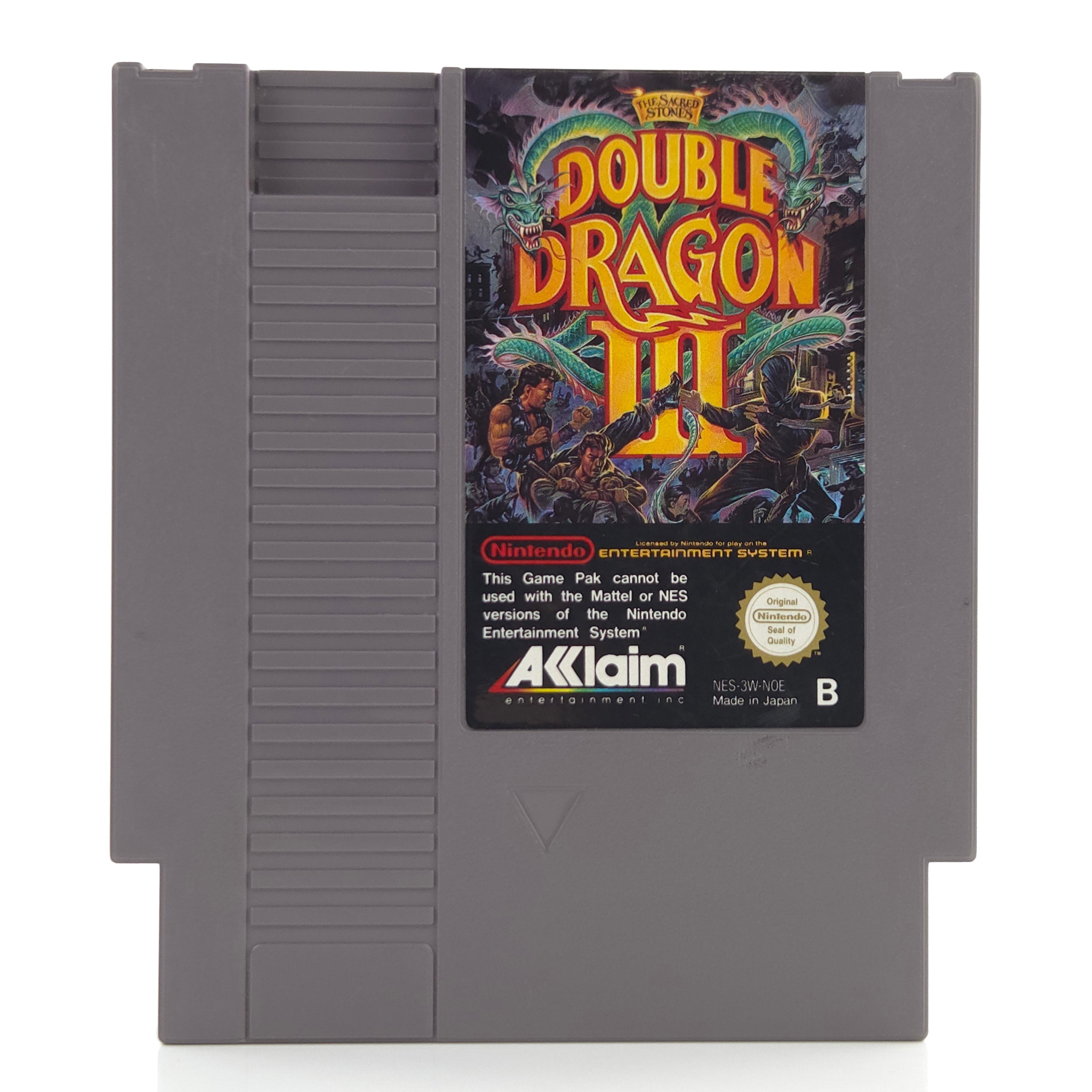 Nintendo NES Spiel Double Dragon III Modul Schutzhülle