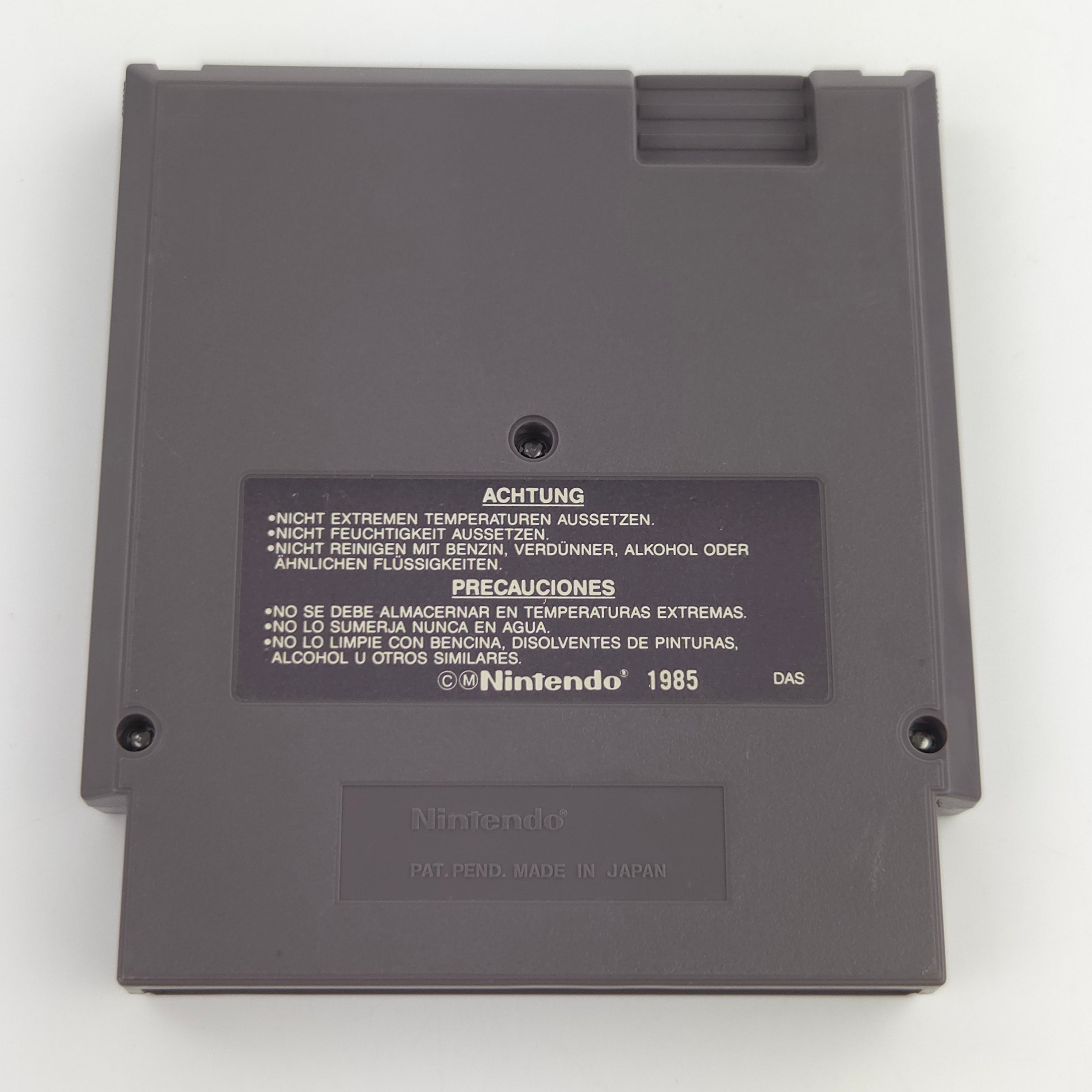 Nintendo NES Spiel Duck Hunt Modul Schutzhülle PAL B EEC