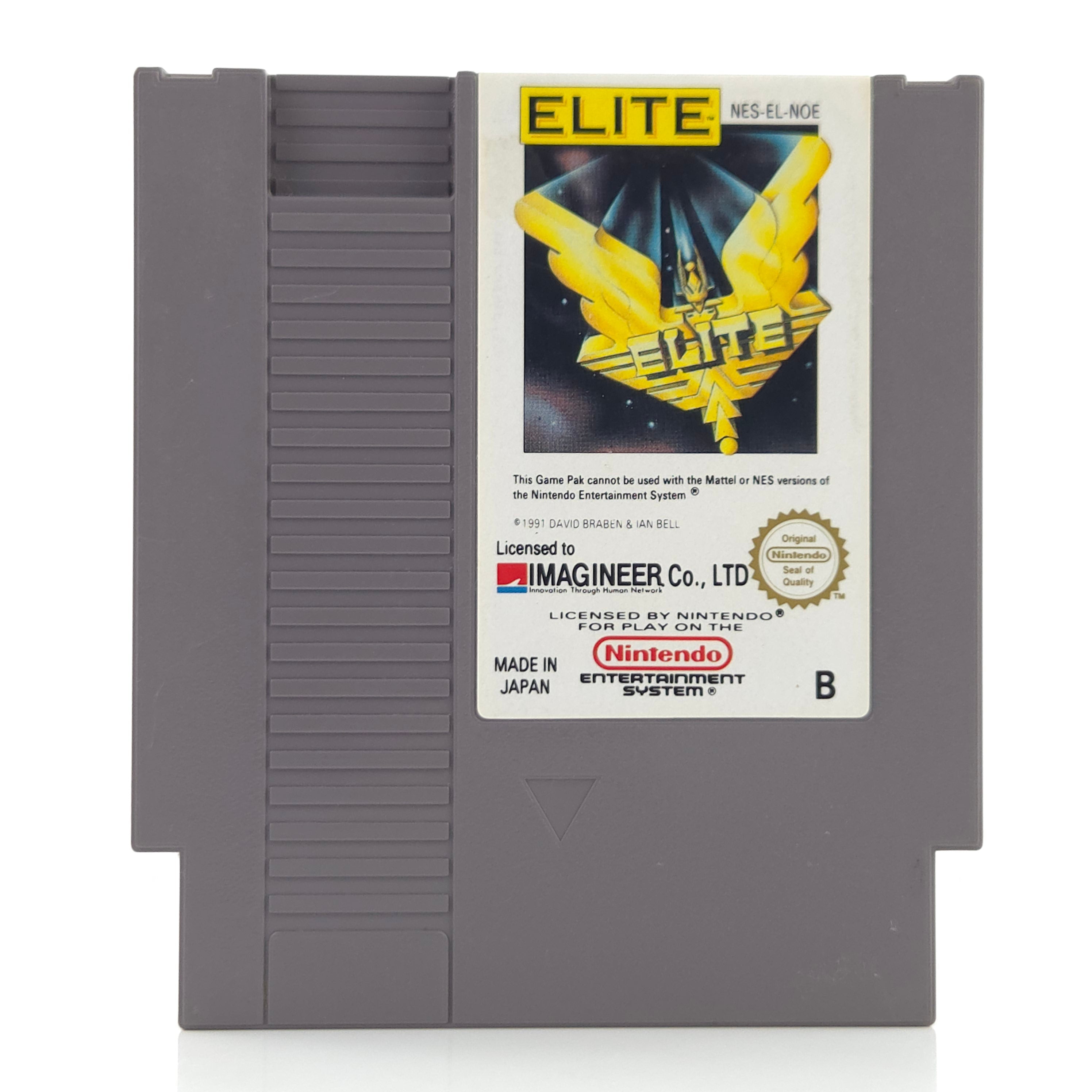 NES Spiel Elite Modul Anleitung Imagineer PAL NOE 1991