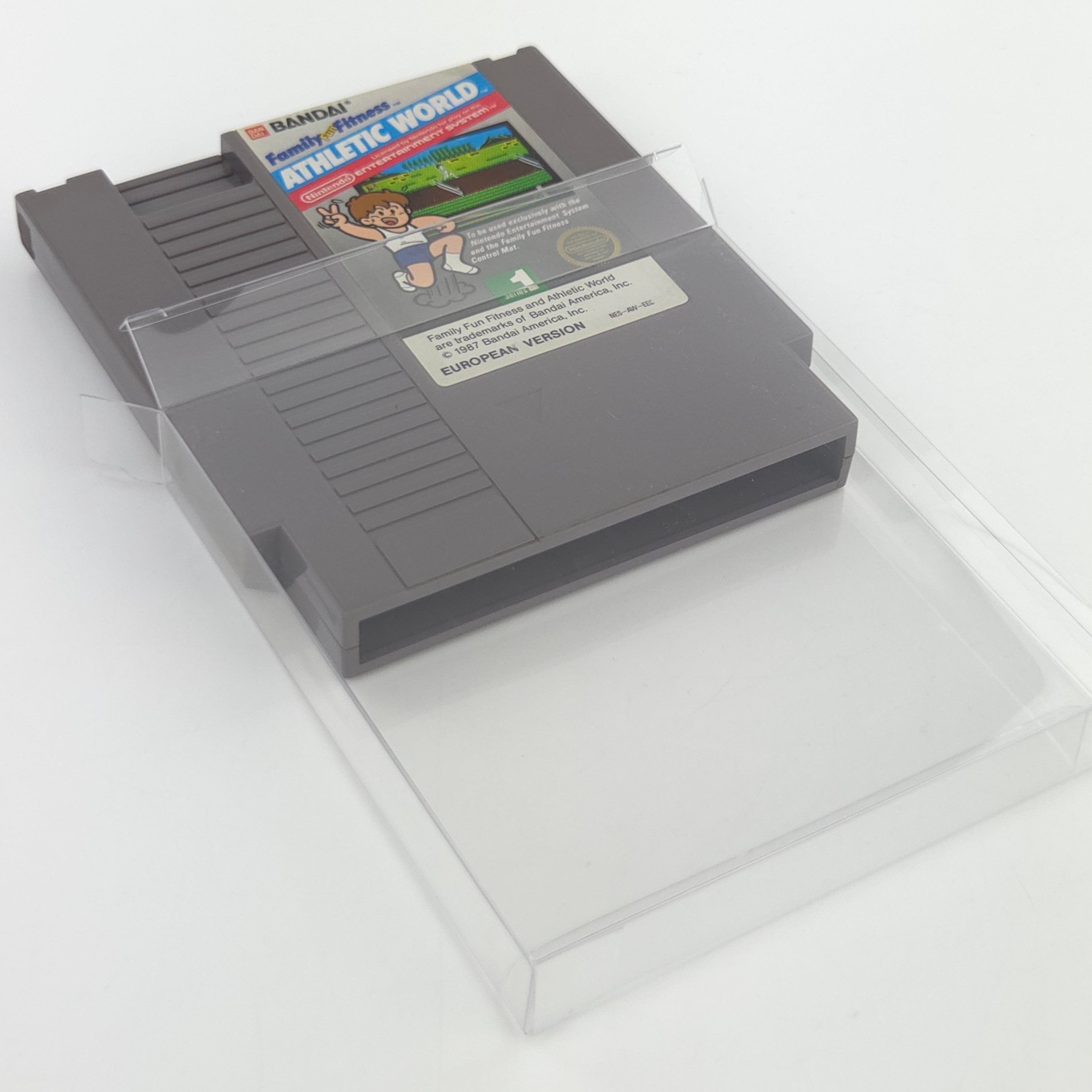 NES Spiel Family Fitness Athletic World Modul Schutzhülle