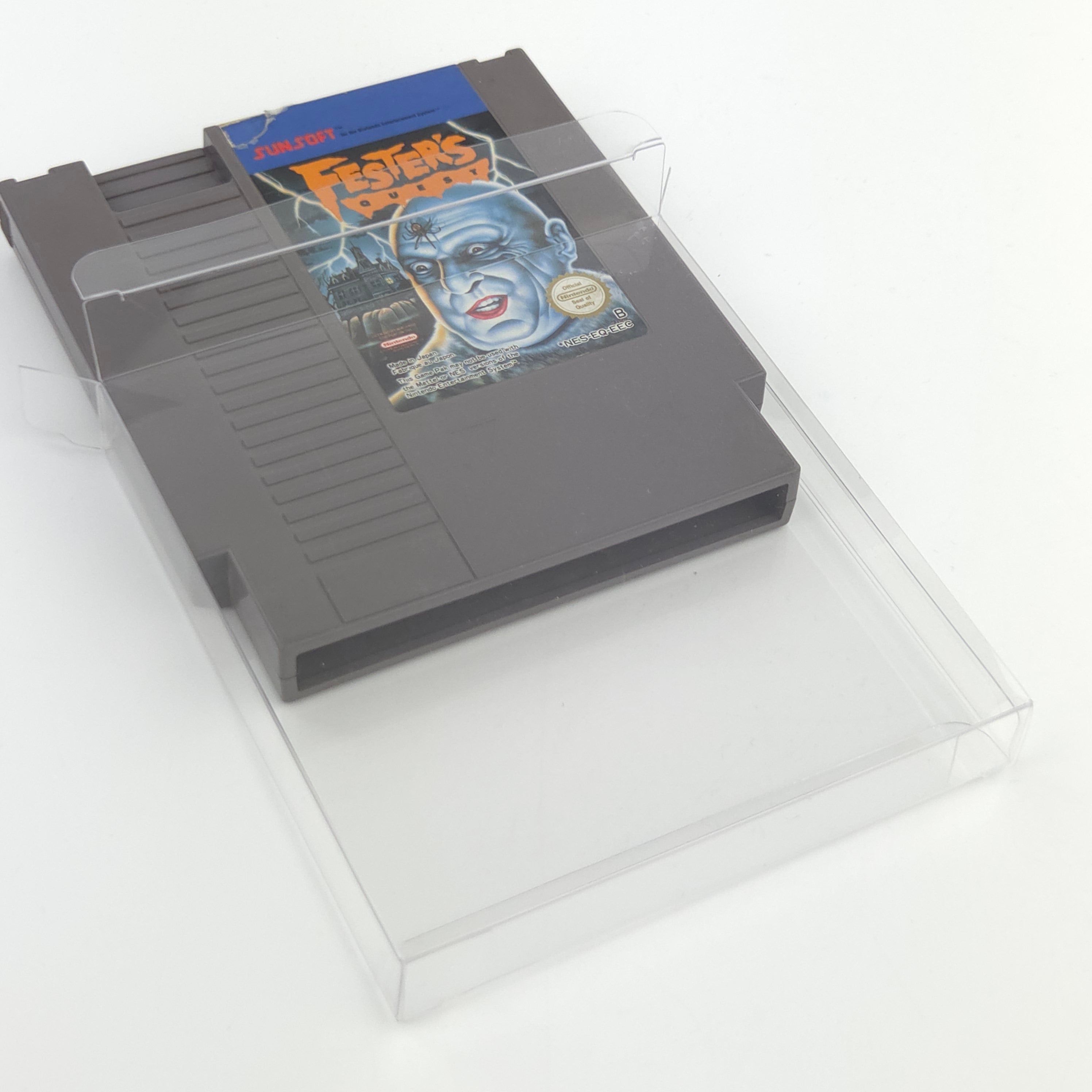 Nintendo NES Spiel Festers Quest Modul Schutzhülle EEC