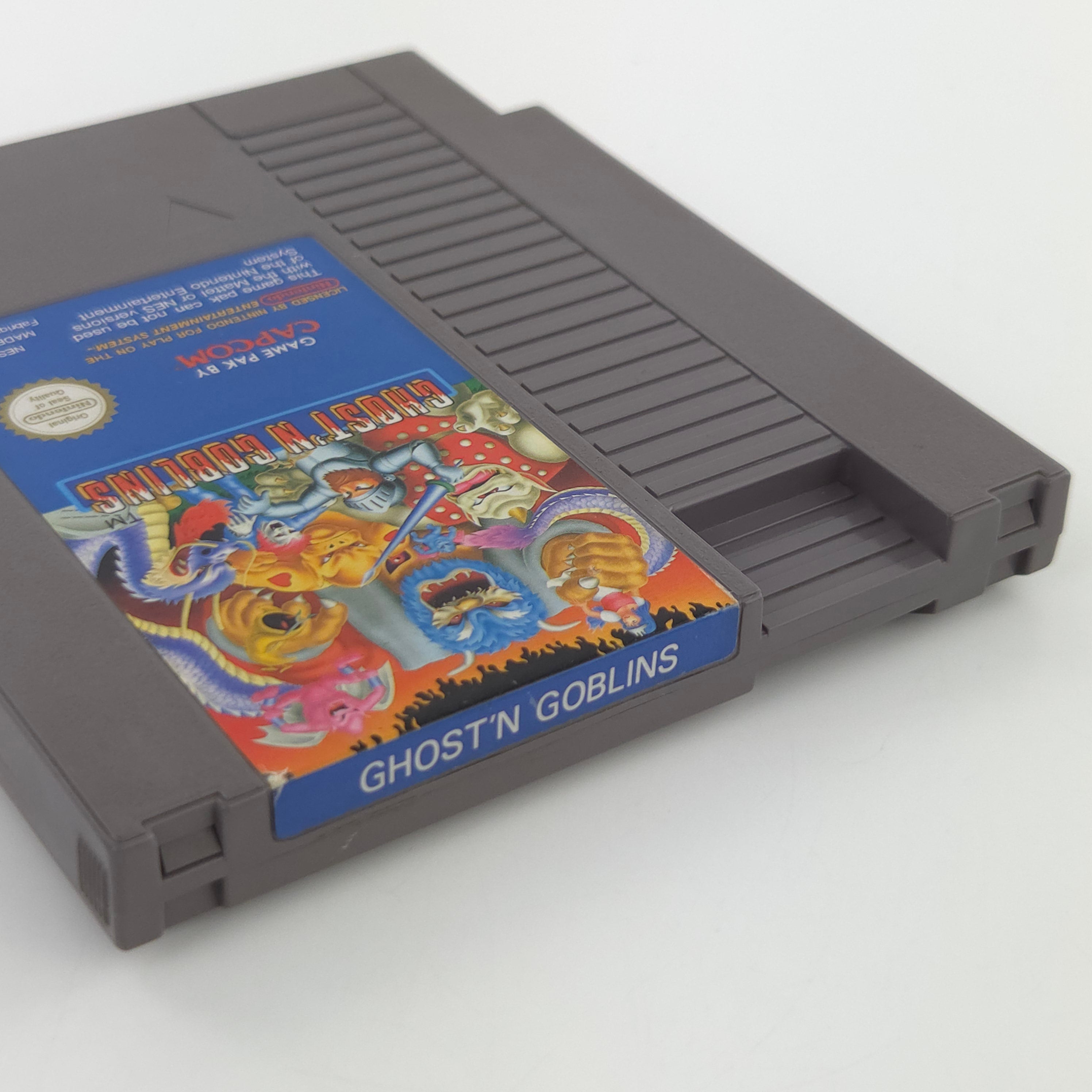 NES Spiel Ghost n Goblins Modul Schutzhülle Capcom PAL