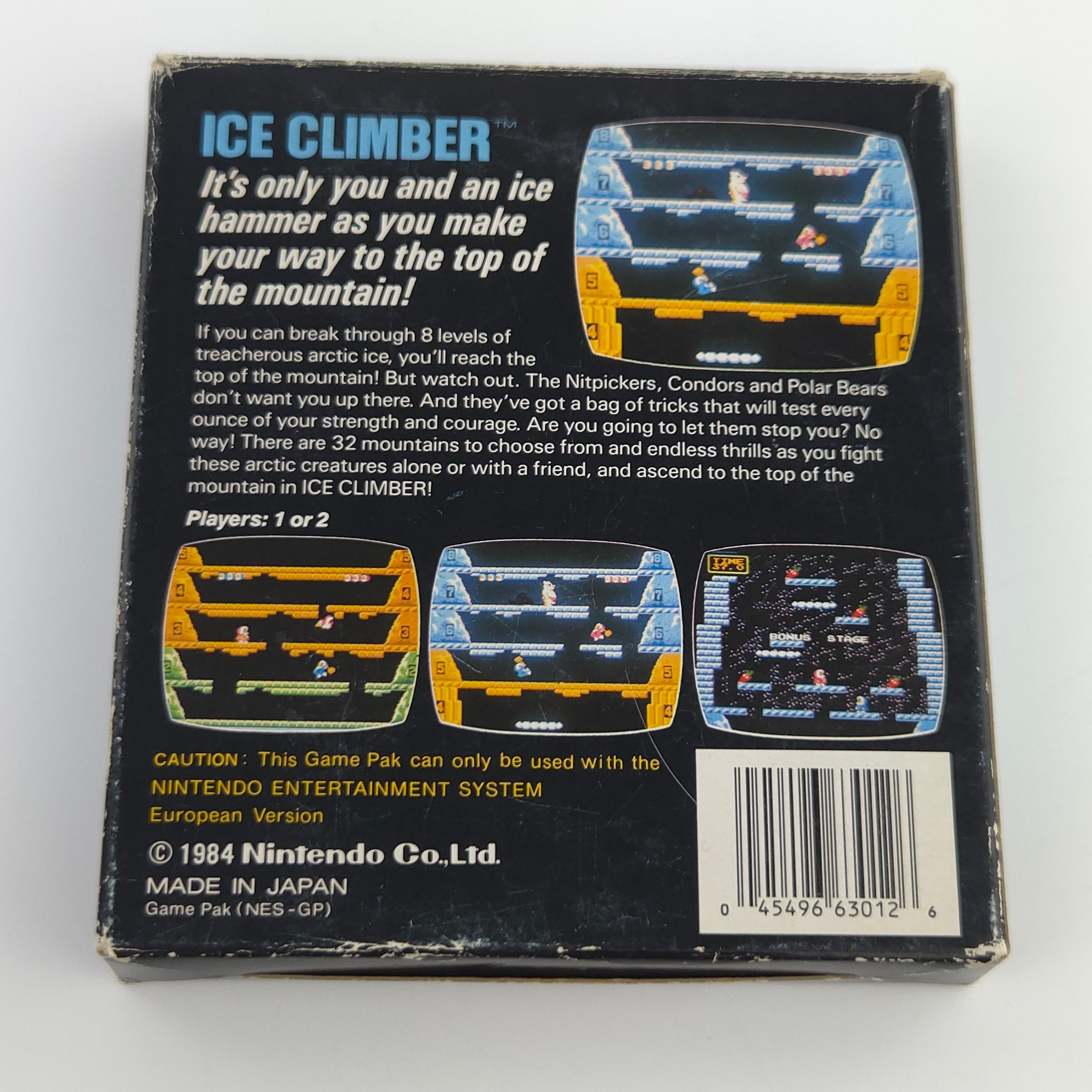 NES Spiel Ice Climber Bienengräber OVP PAL EEC Klassiker