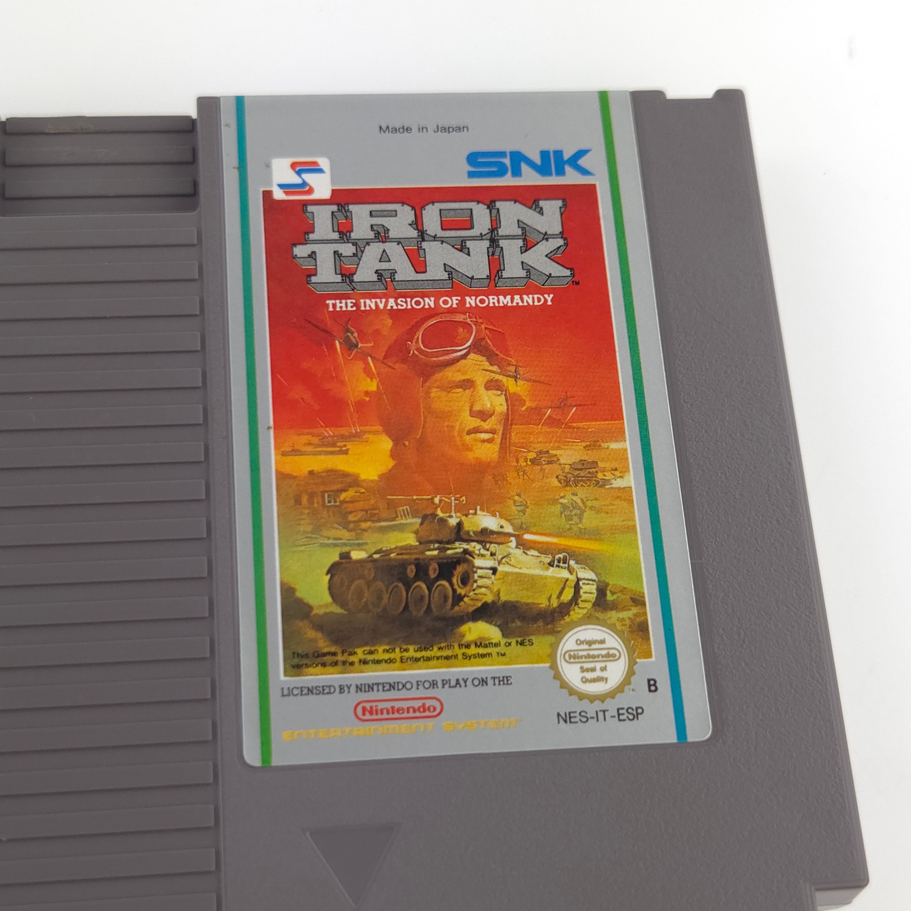 Nintendo NES Spiel Iron Tank Invasion of Normandy OVP ESP