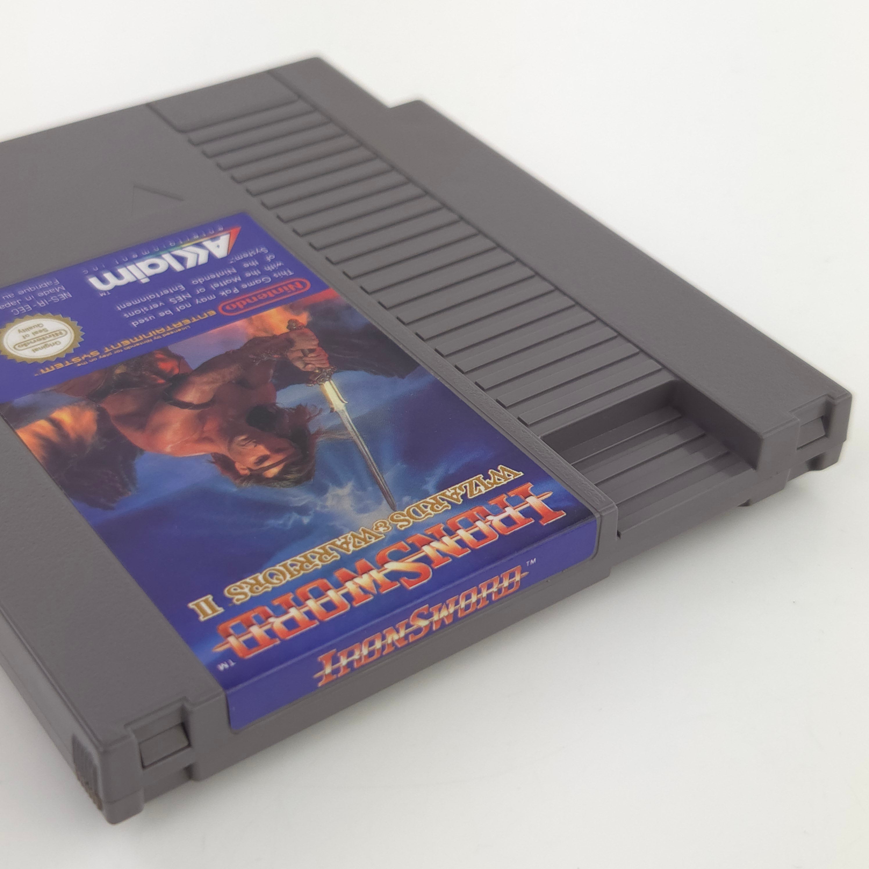 Nintendo NES Spiel Ironsword Wizards Warriors Schuber PAL