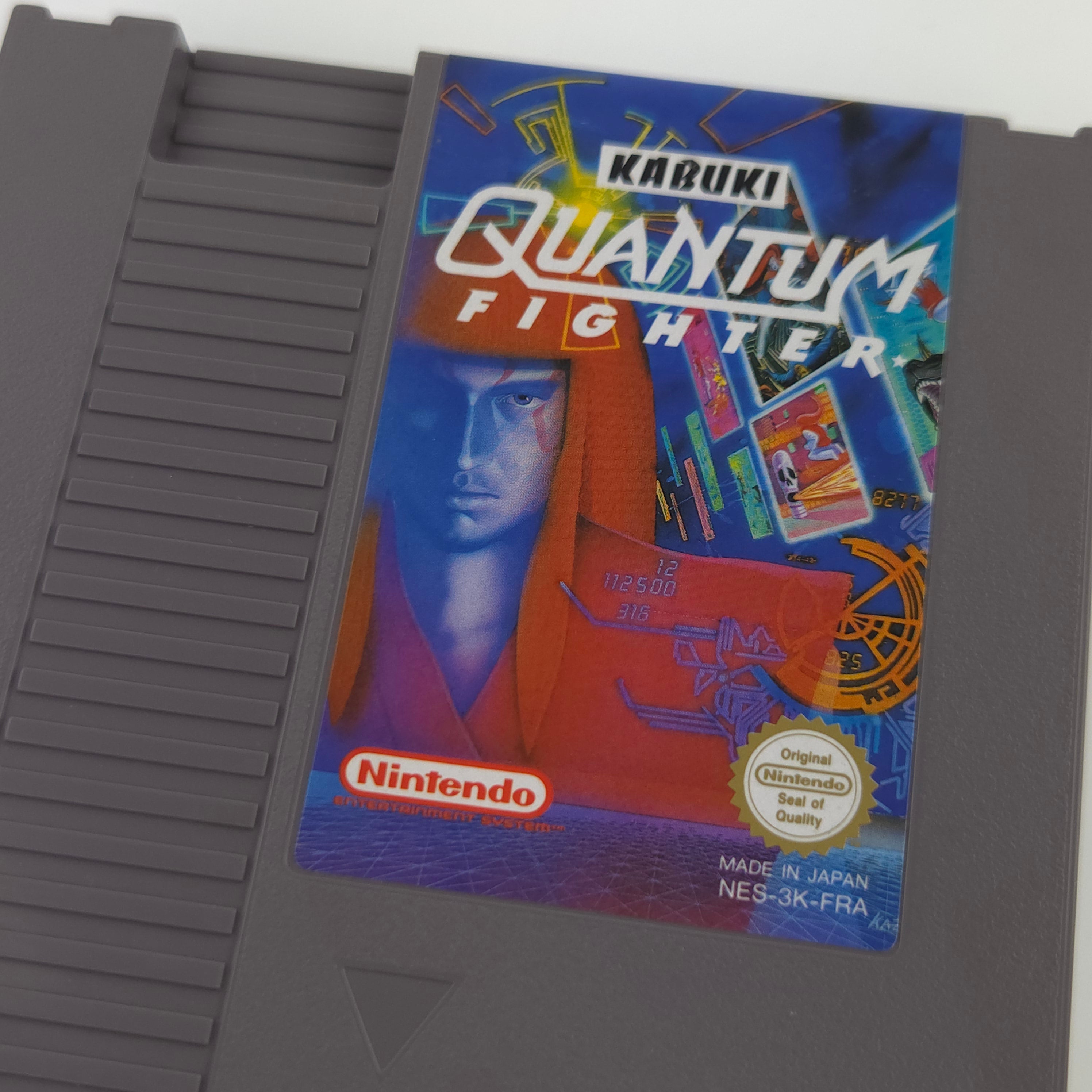 NES Spiel Kabuki Quantum Fighter Modul Schutzhülle PAL B