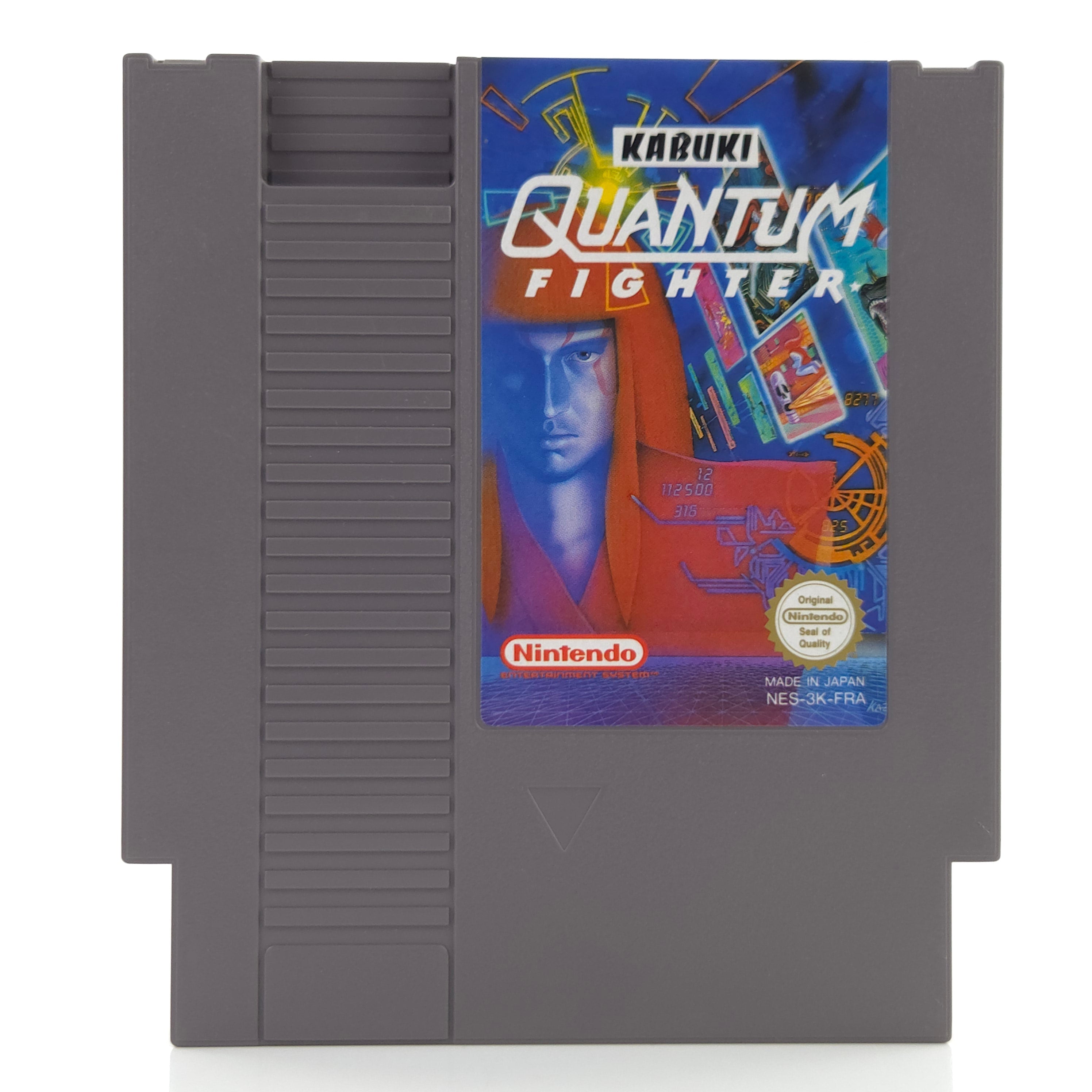 NES Spiel Kabuki Quantum Fighter Modul Schutzhülle PAL B