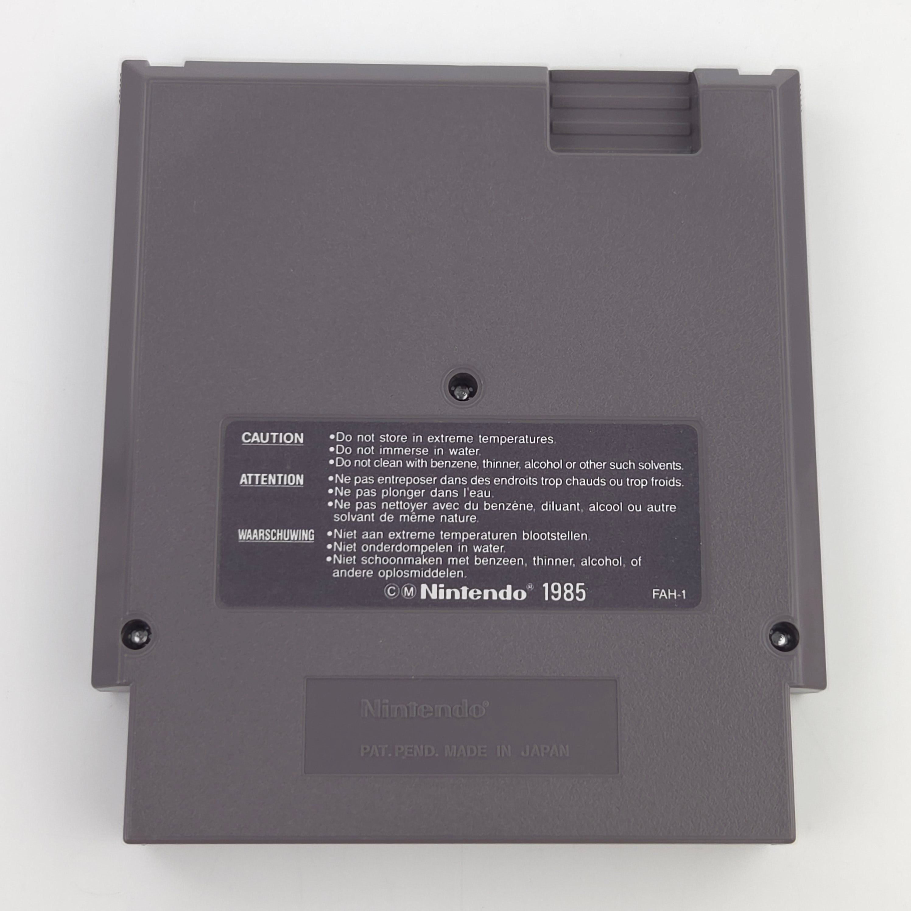 NES Spiel Kick Off Fußball Modul Schutzhülle PAL FRA