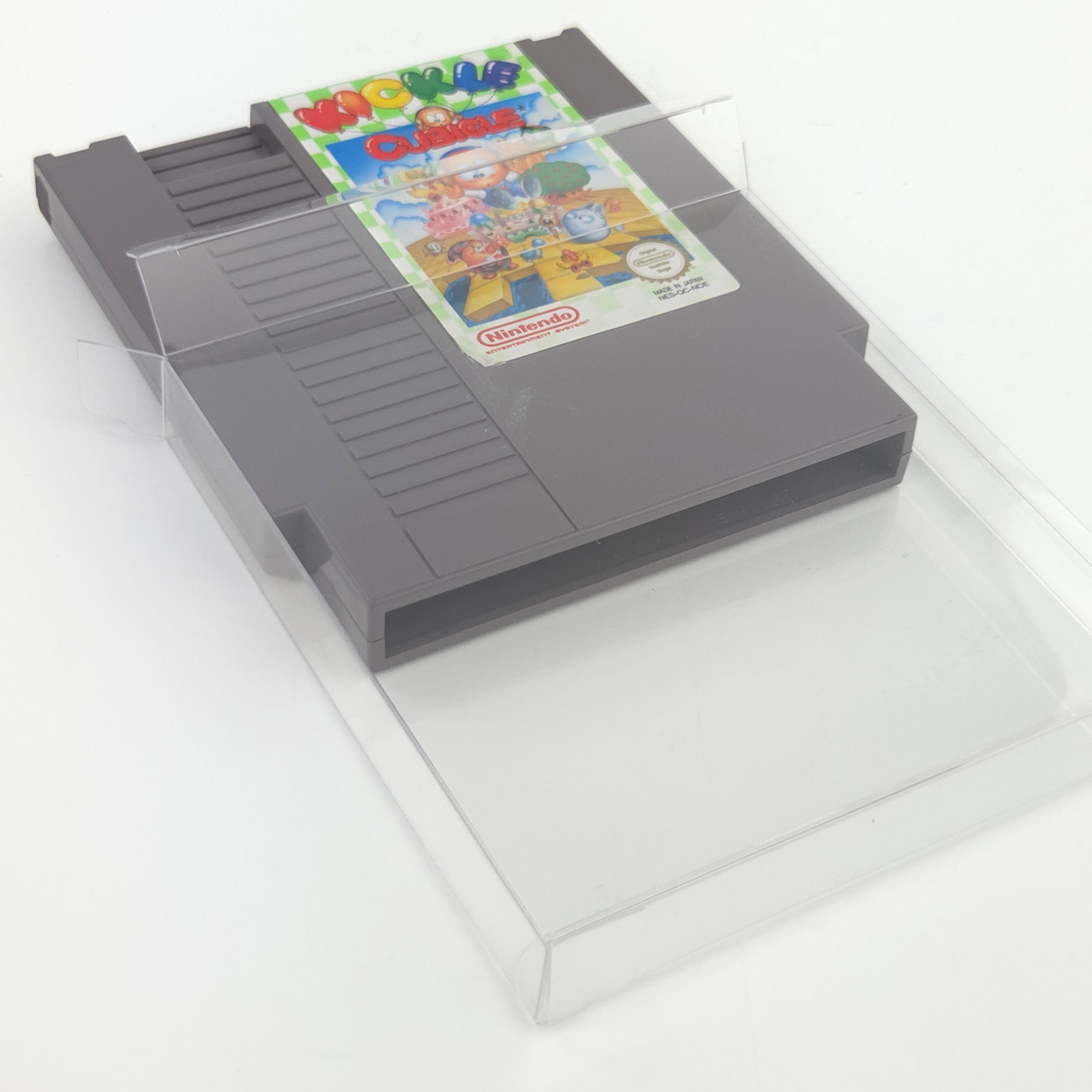 Nintendo NES Spiel Kickle Cubicle Modul Schutzhülle PAL