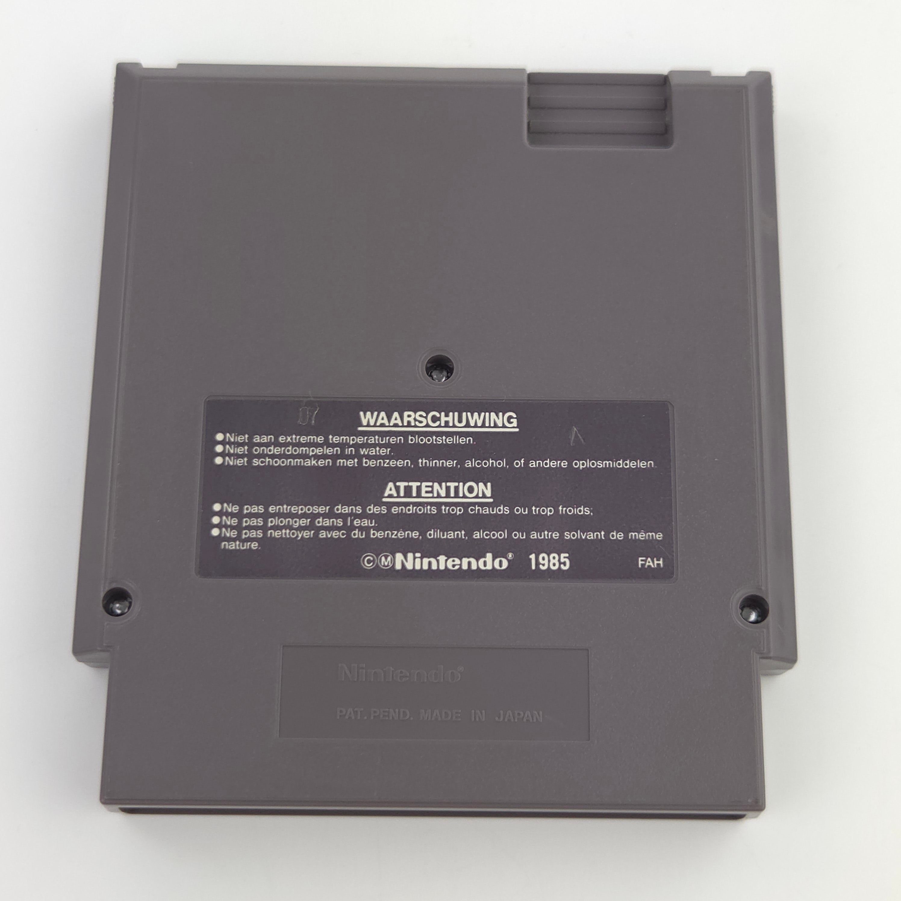 NES Spiel Kid Icarus Modul Schutzhülle PAL B FRA