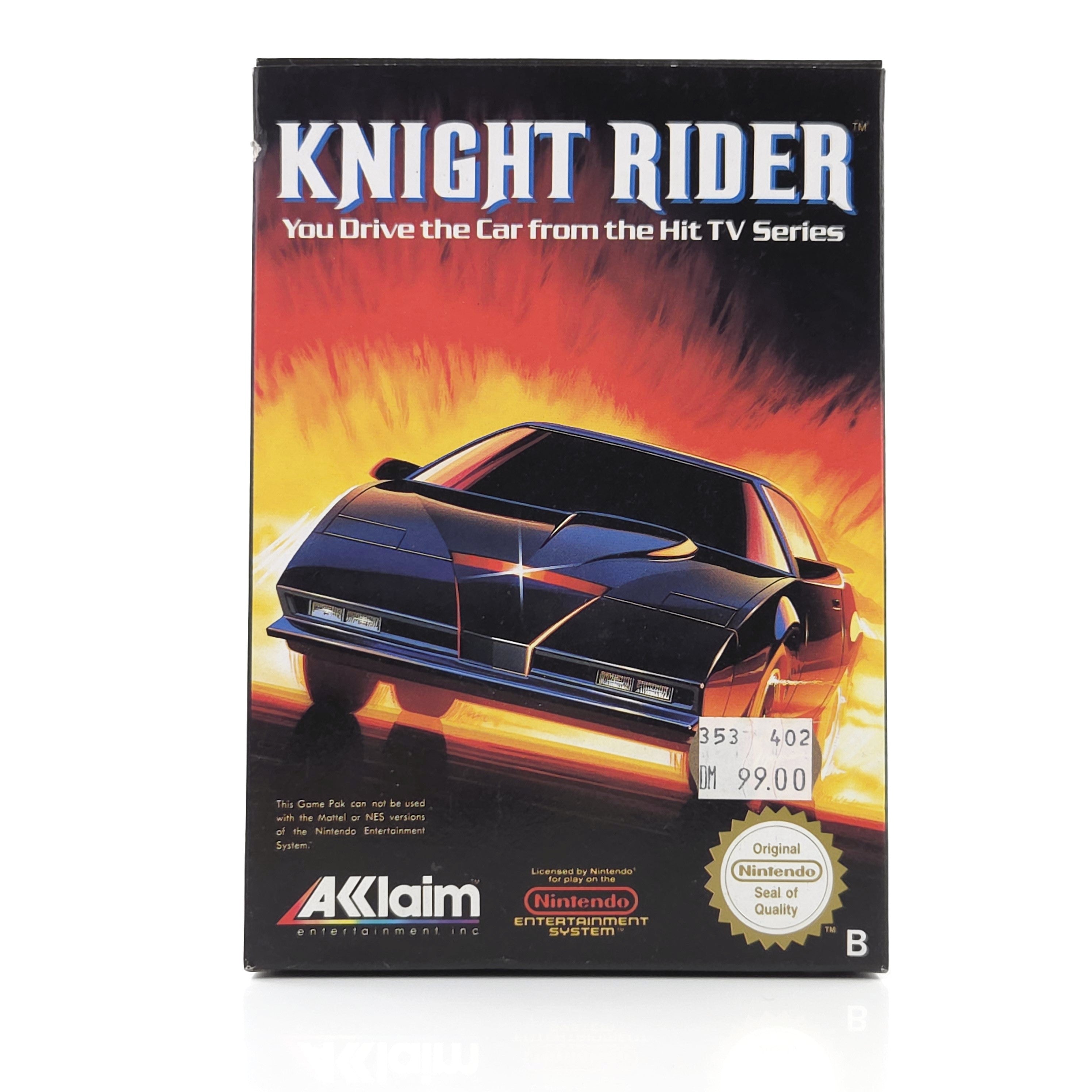 Nintendo NES Spiel – Knight Rider (OVP CIB PAL-B)
