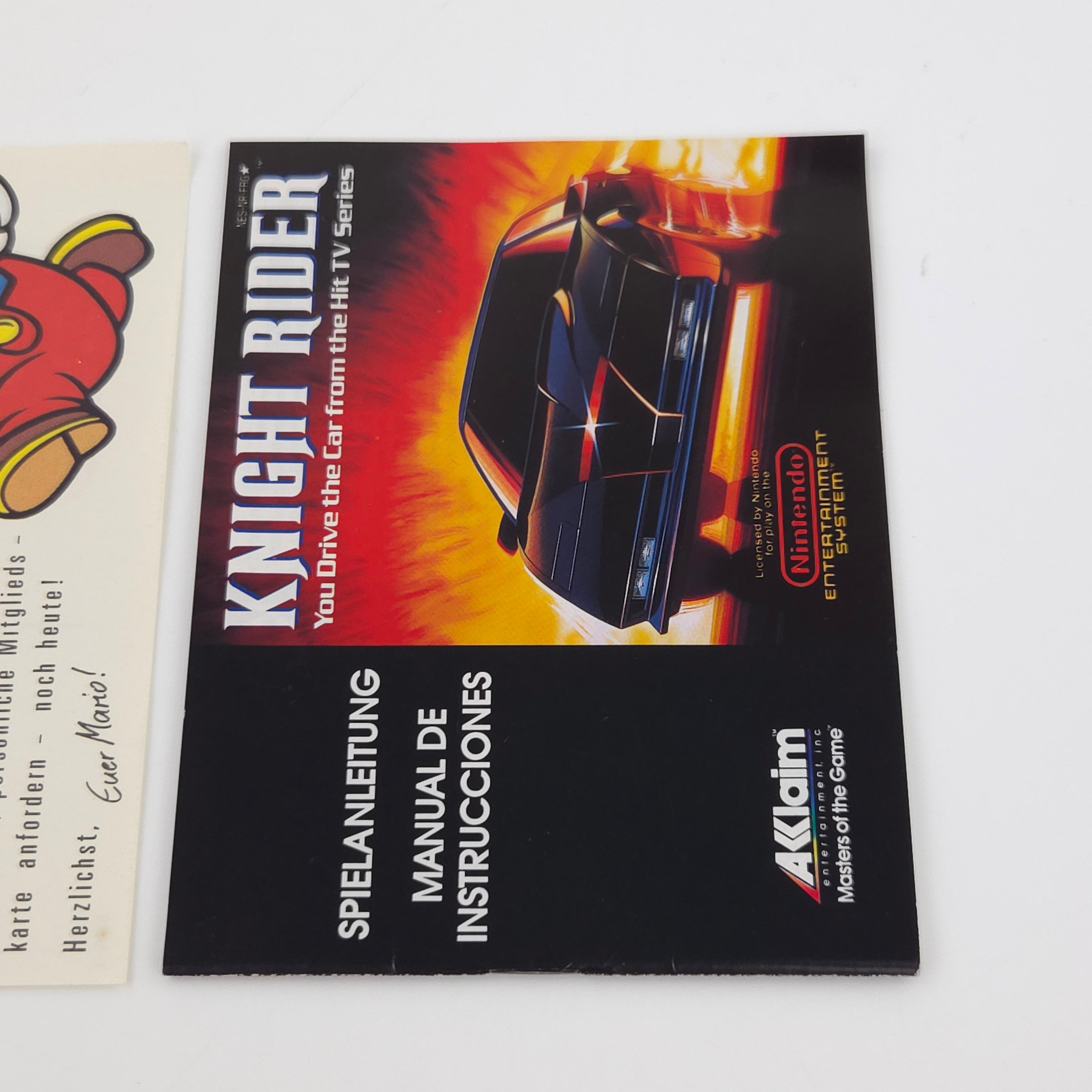 Nintendo NES Spiel – Knight Rider (OVP CIB PAL-B)