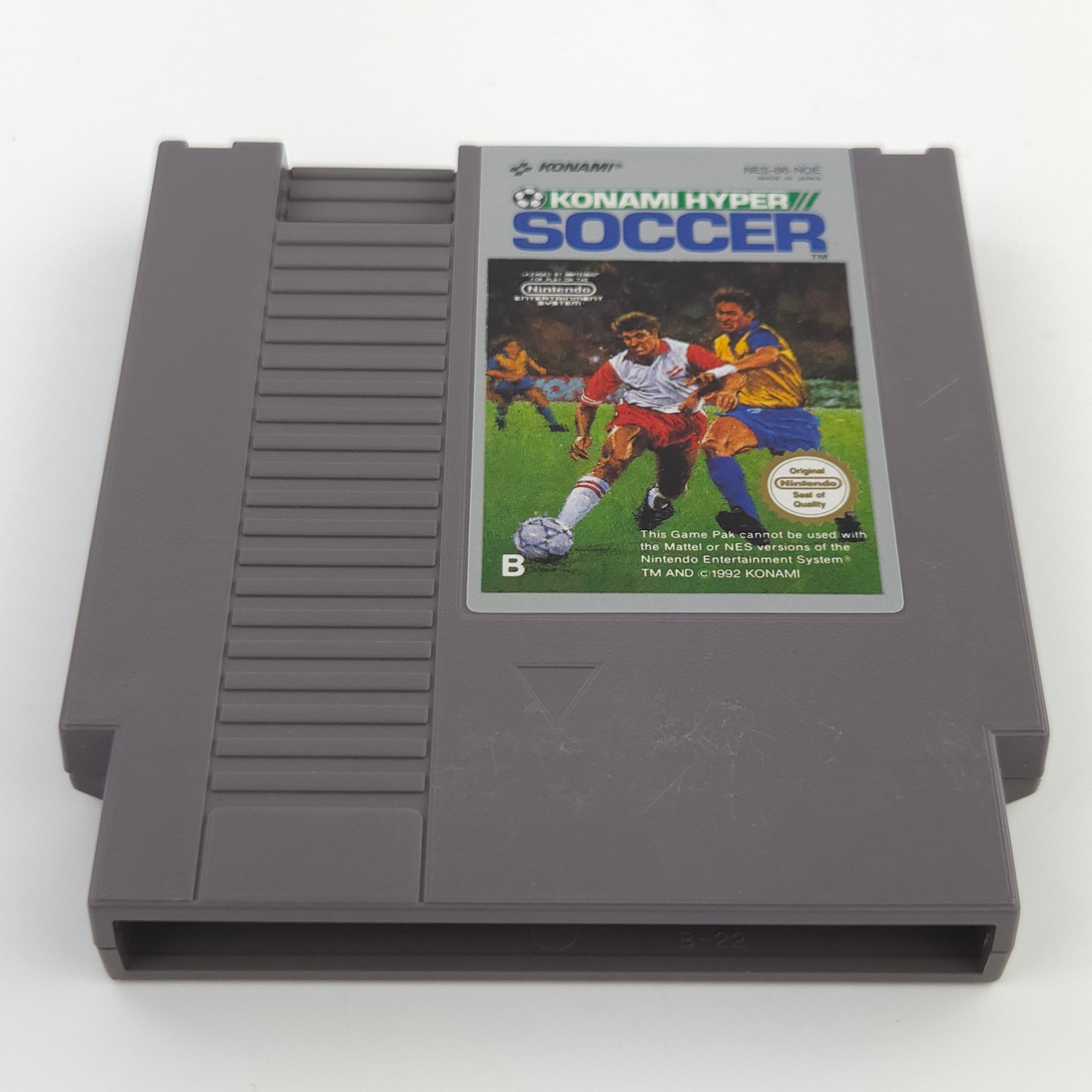 Nintendo NES Spiel Konami Hyper Soccer Modul Schutzhülle