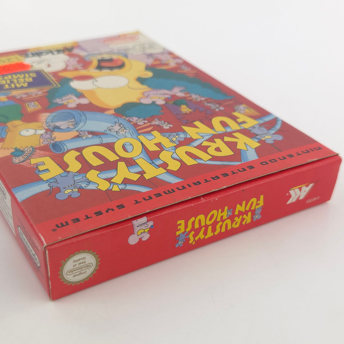 Nintendo NES Spiel Krustys Fun House OVP CIB nahezu neuwertig