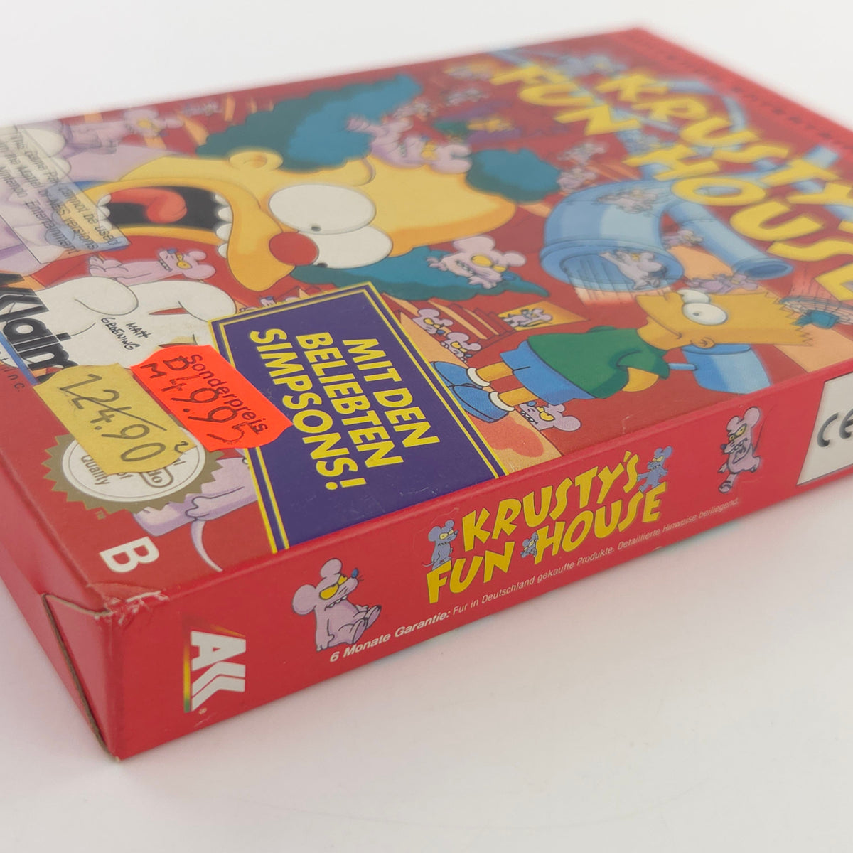 Nintendo NES Spiel Krustys Fun House OVP CIB nahezu neuwertig