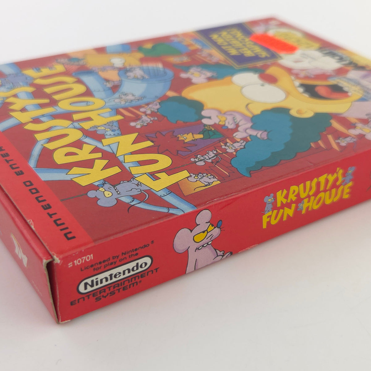 Nintendo NES Spiel Krustys Fun House OVP CIB nahezu neuwertig