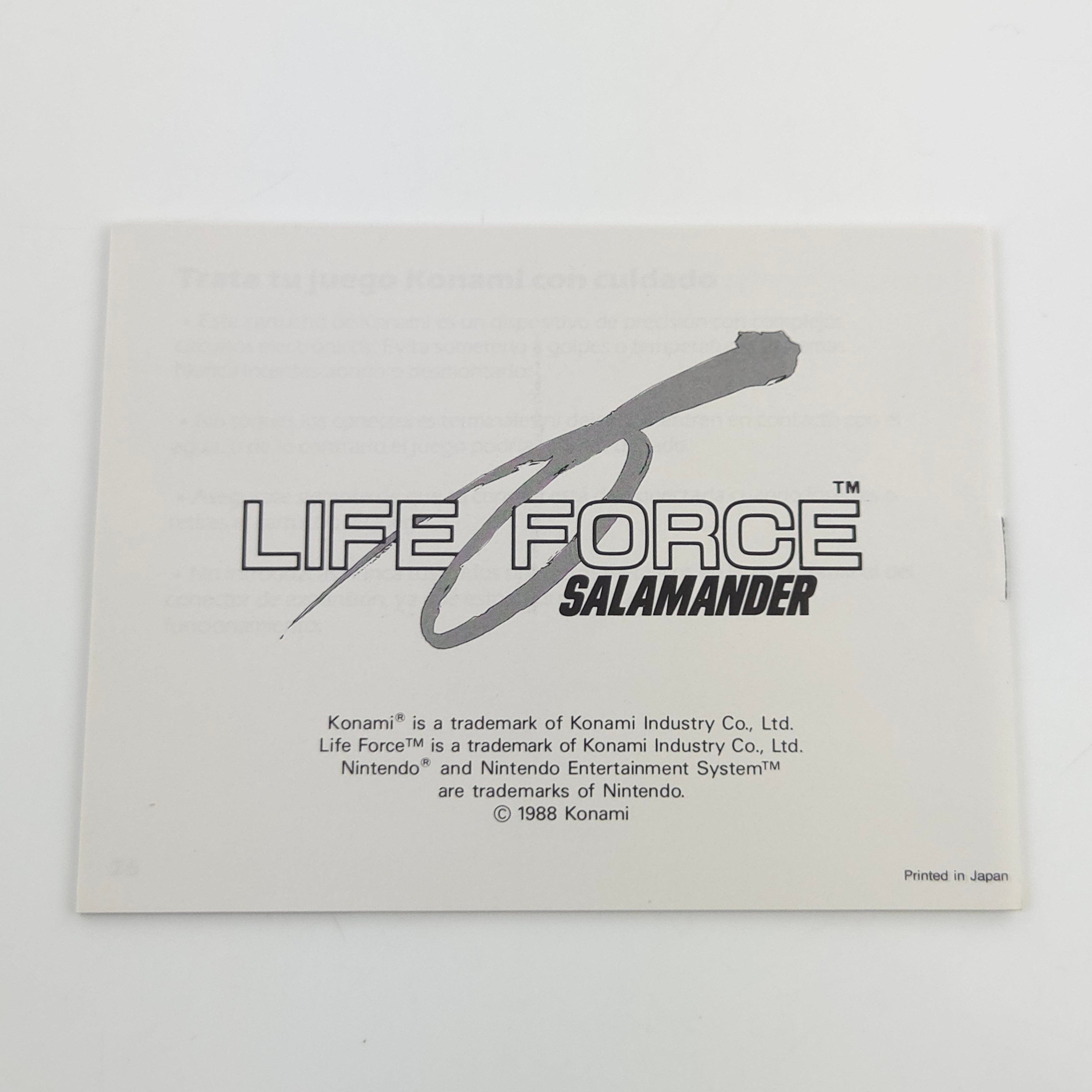 Nintendo NES Spiel – Life Force Salamander (PAL)