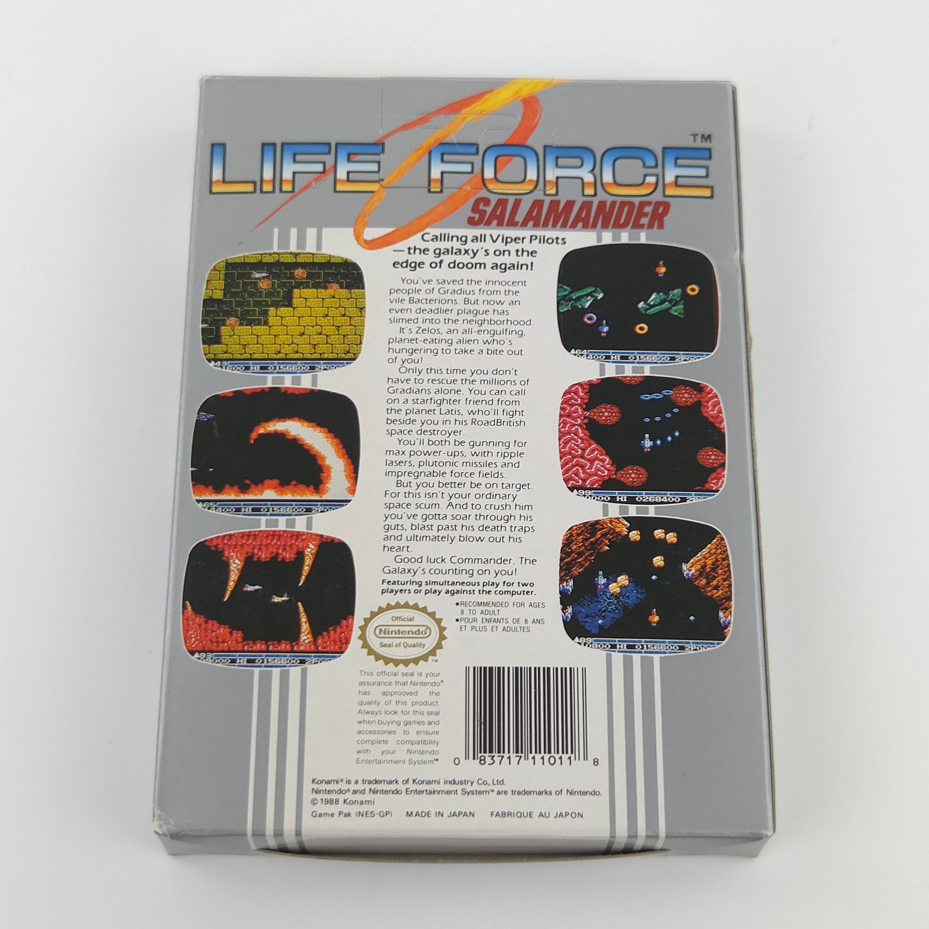 Nintendo NES Spiel – Life Force Salamander (PAL)