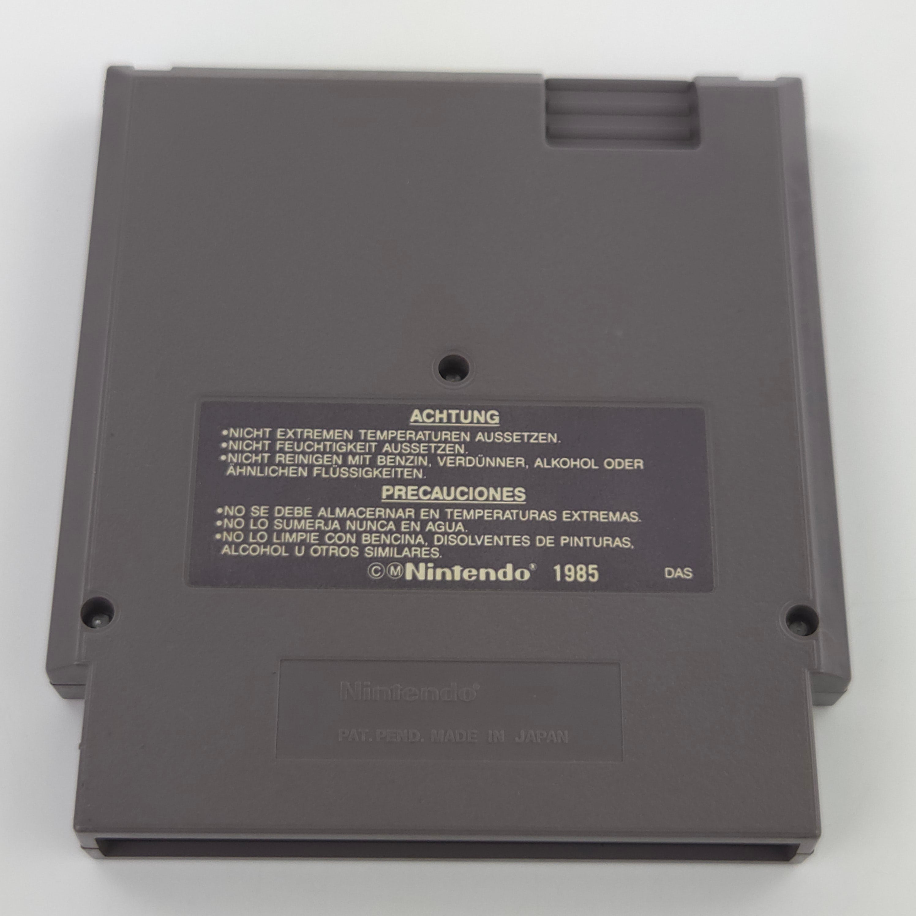 Nintendo NES Spiel Low G Man Modul Schutzhülle PAL NOE