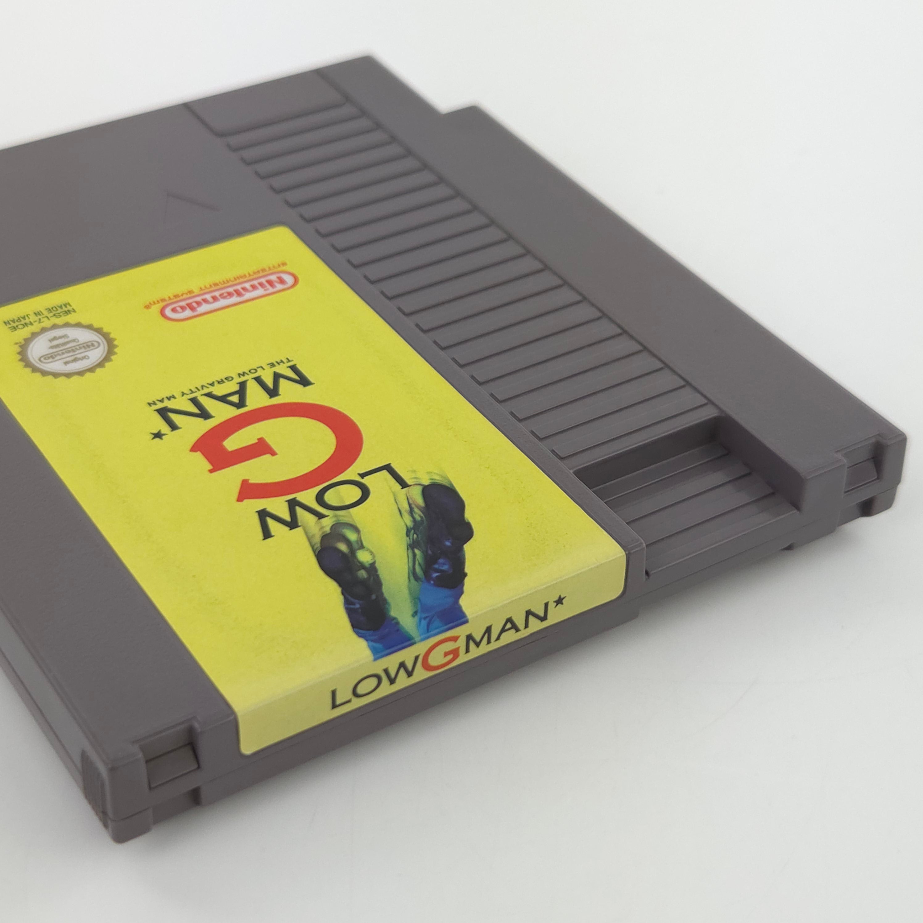 Nintendo NES Spiel Low G Man Modul Schutzhülle PAL NOE