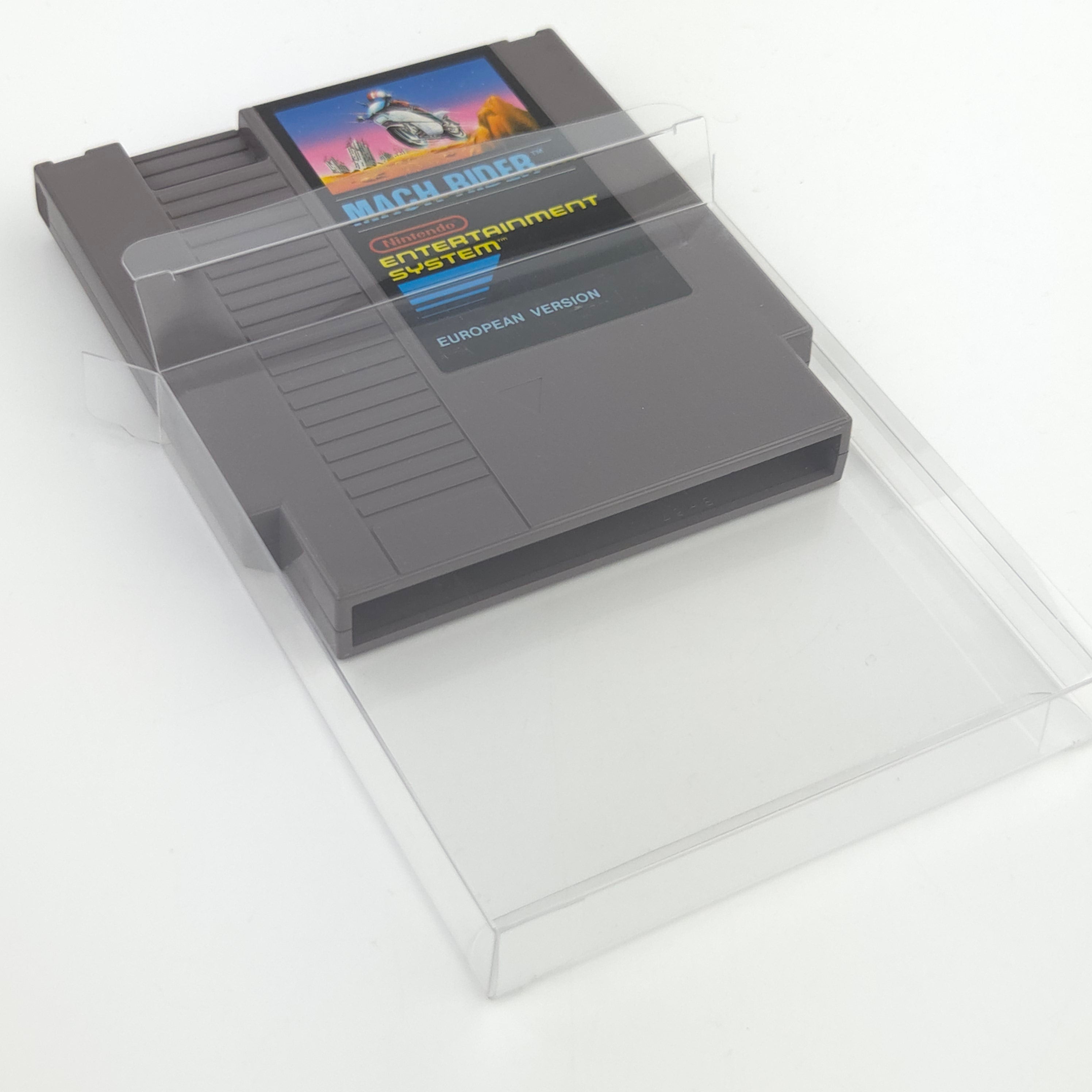 Nintendo NES Spiel Mach Rider Modul Schutzhülle PAL