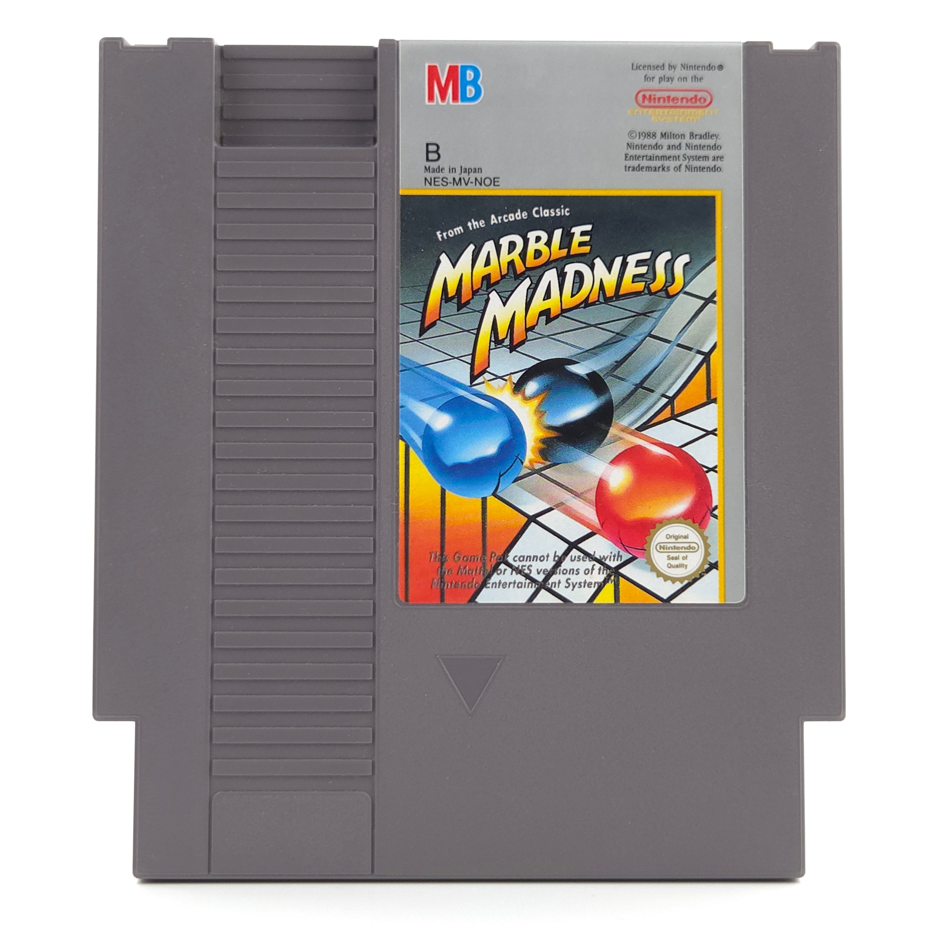 Nintendo NES Spiel Marble Madness Modul Schutzhülle NOE