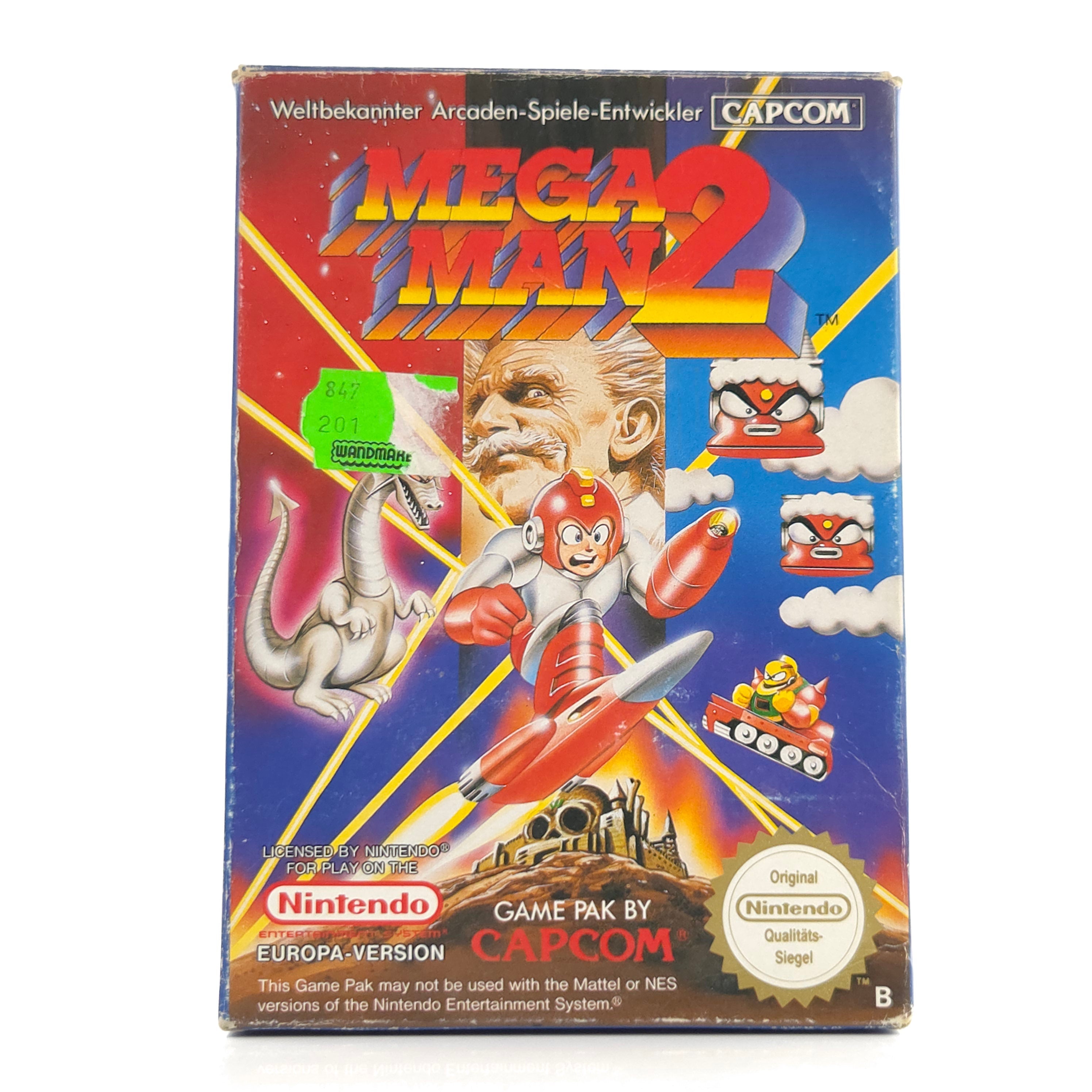 Nintendo NES Spiel Mega Man 2 Modul OVP Anleitung NOE