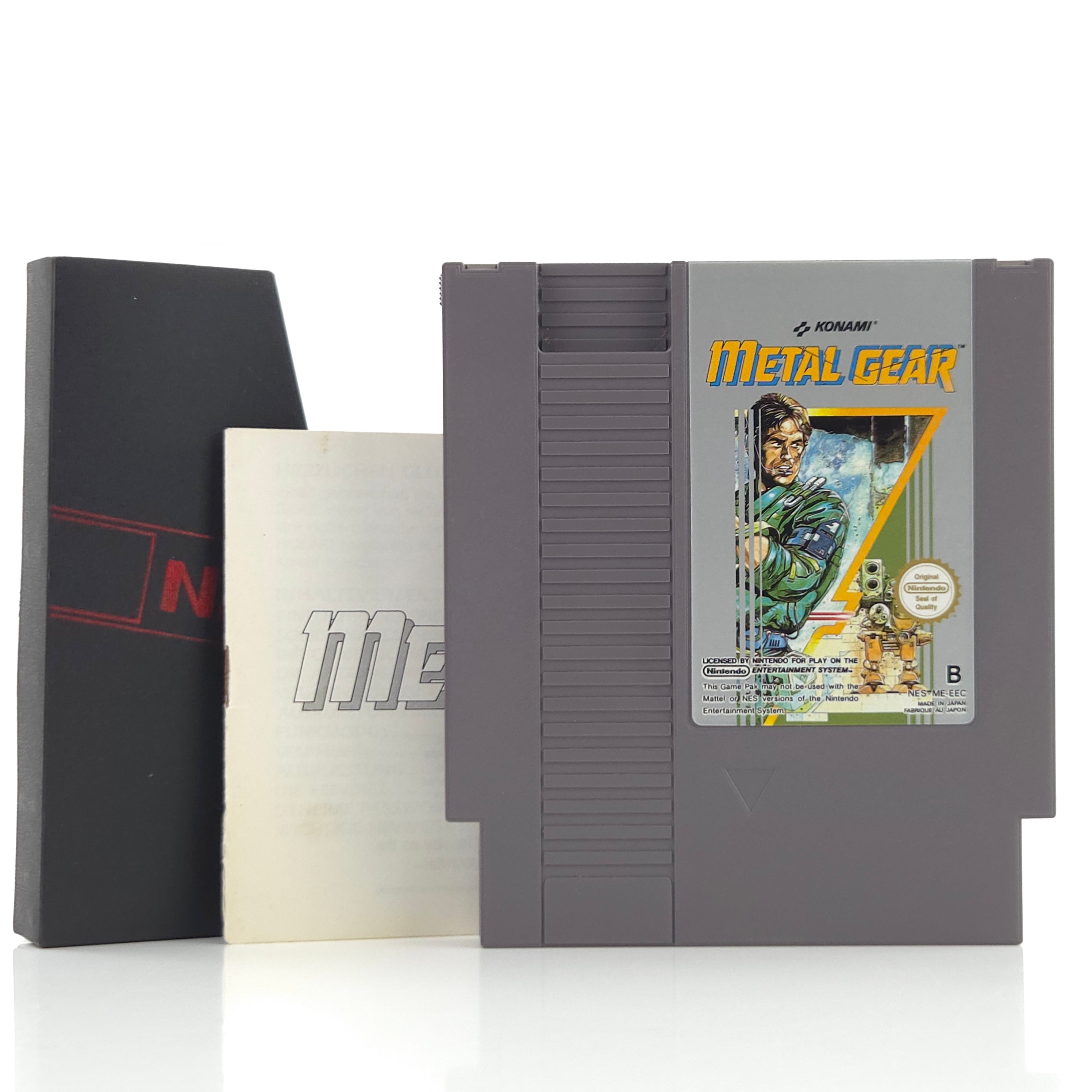 NES Spiel Metal Gear mit Anleitung Konami PAL EEC