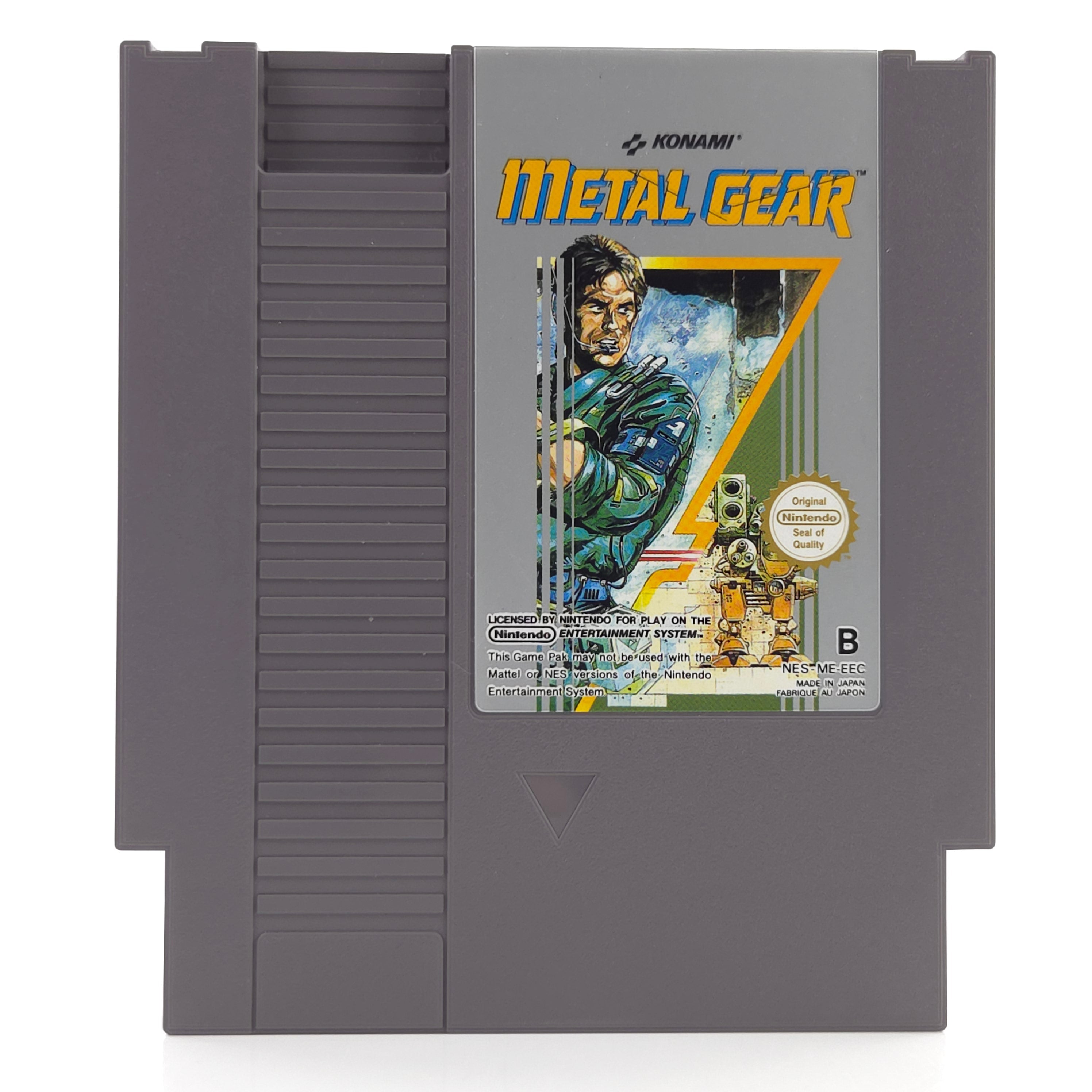 NES Spiel Metal Gear Konami Modul mit Schutzhülle EEC