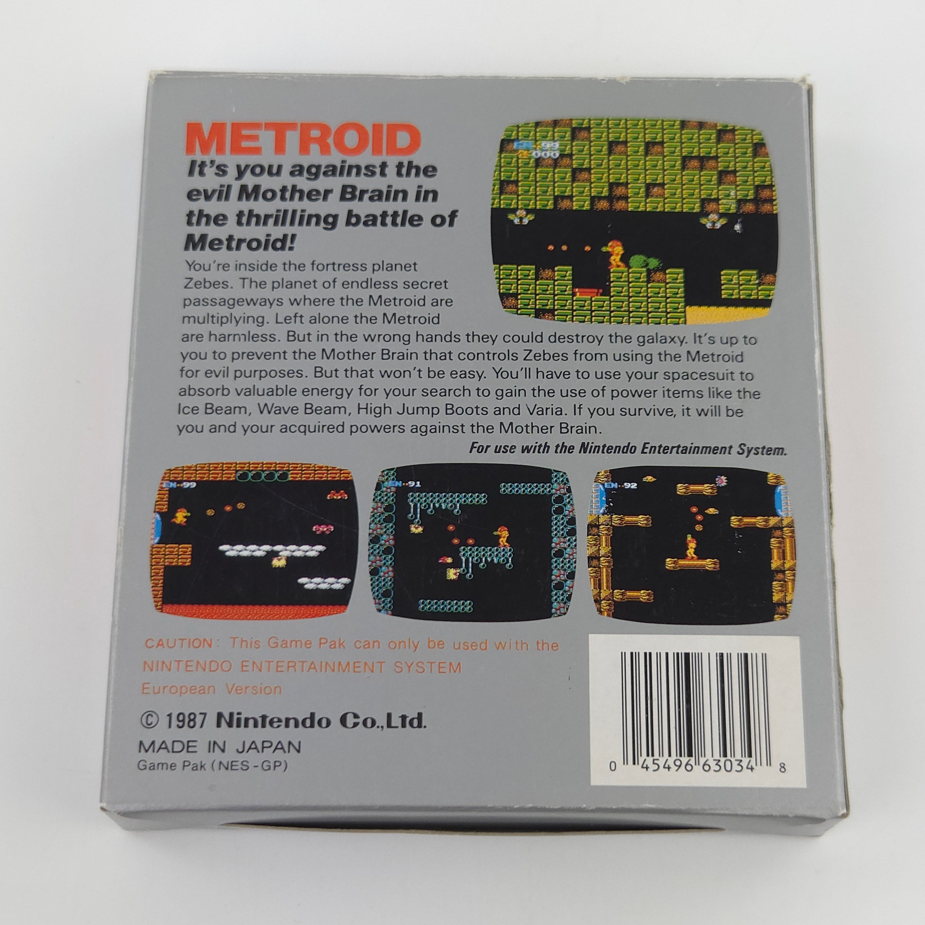 Nintendo NES Spiel – Metroid (OVP PAL)