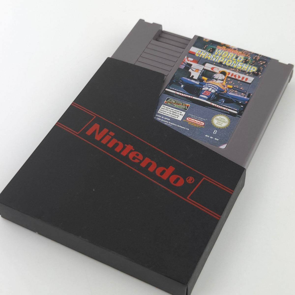 Nintendo NES Spiel Nigel Mansells World Championship Schuber