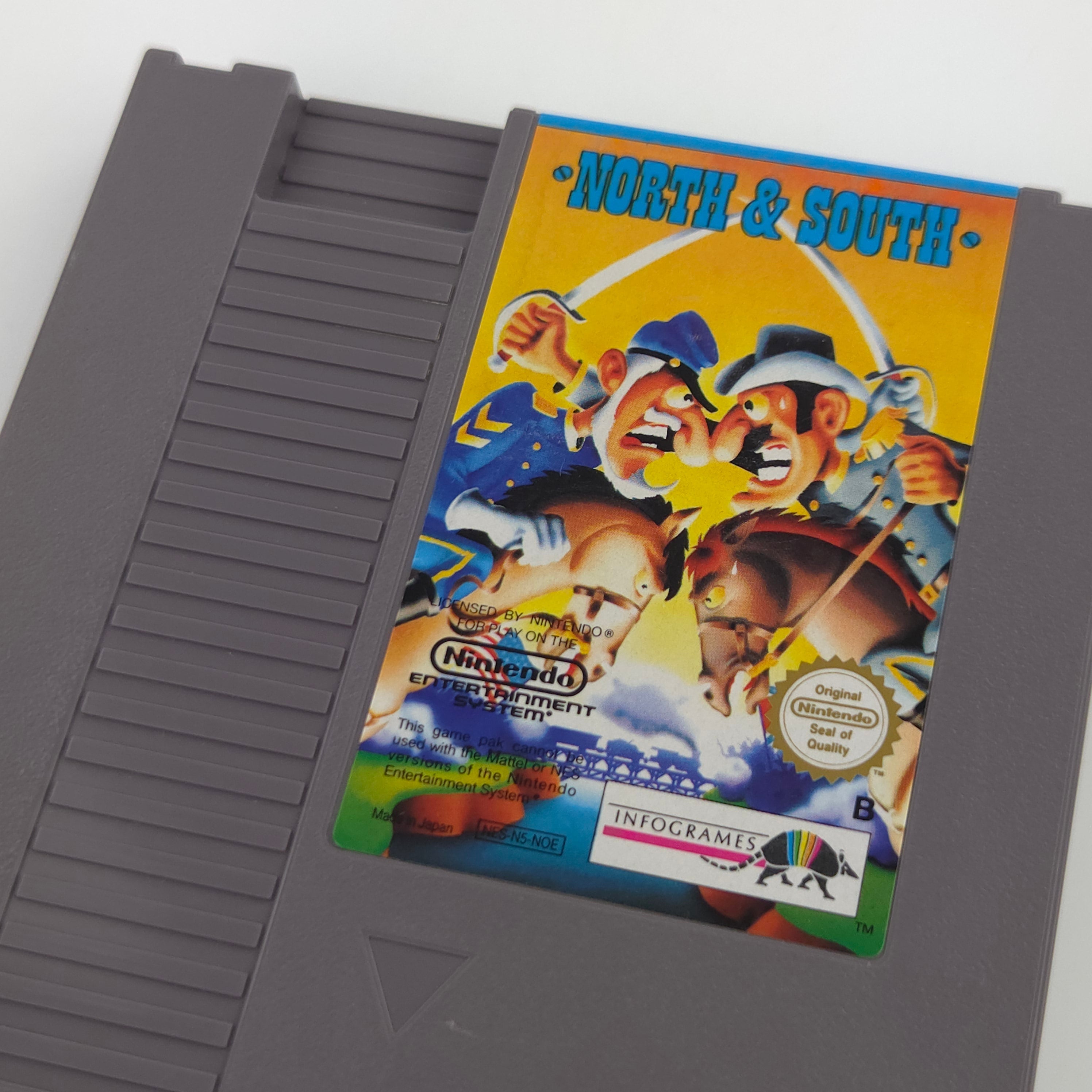 NES Spiel North South Modul Schutzhülle Infogrames NOE