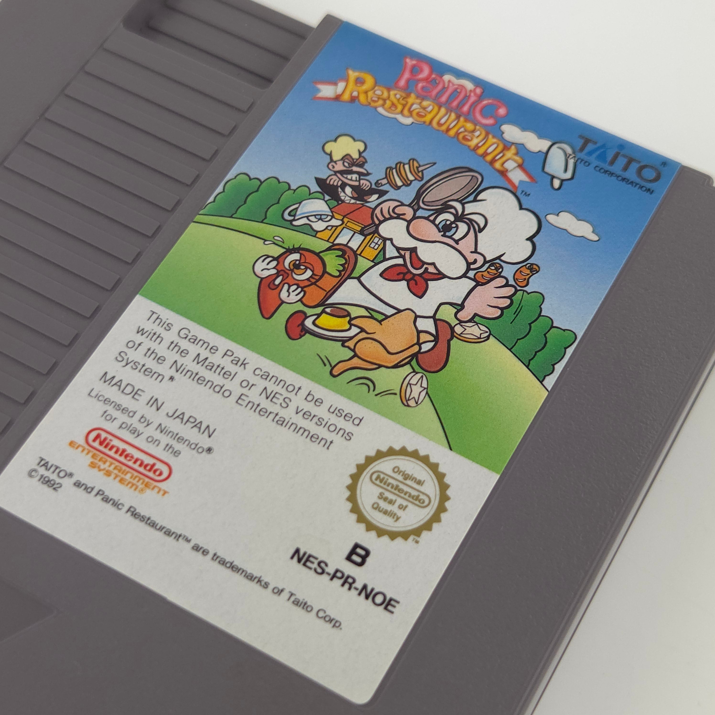 NES Spiel Panic Restaurant Modul Anleitung OVP NOE PAL